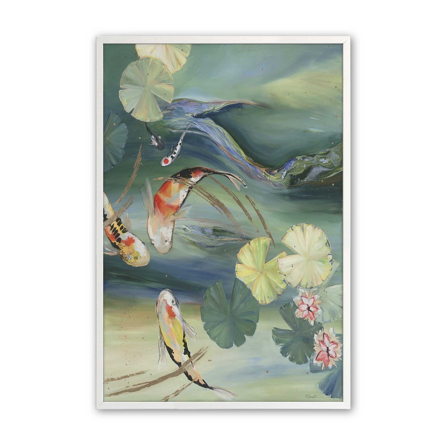 [Color:Opaque White], Picture of art in a Opaque White frame