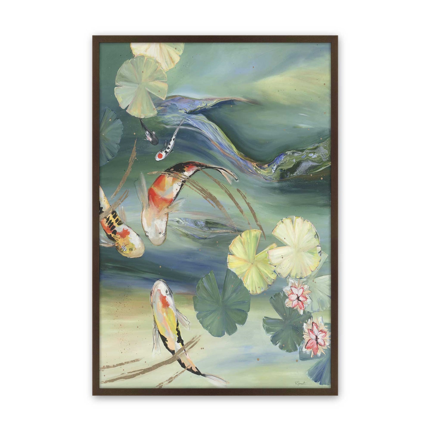 [Color:Belvinder Brown], Picture of art in a Belvinder Brown frame