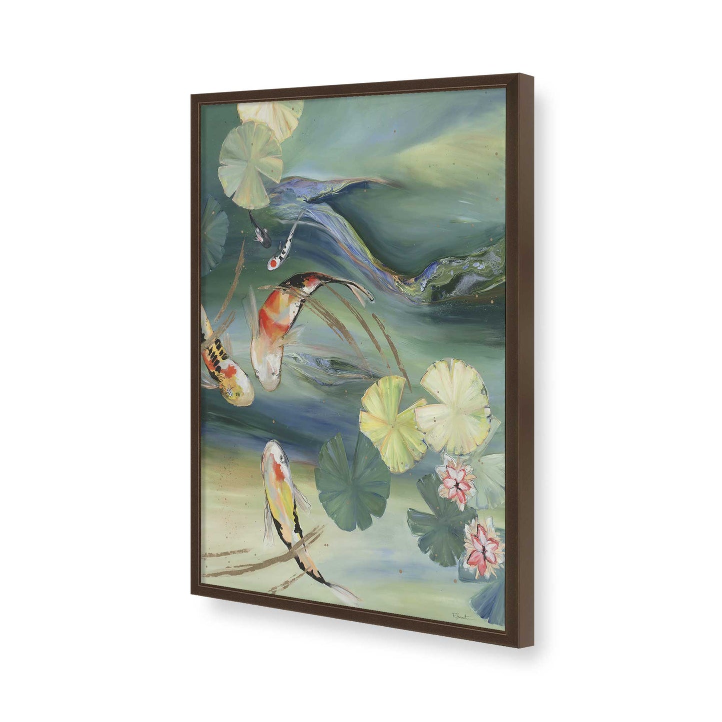 [Color:Belvinder Brown], Picture of art in a Belvinder Brown frame of the corner
