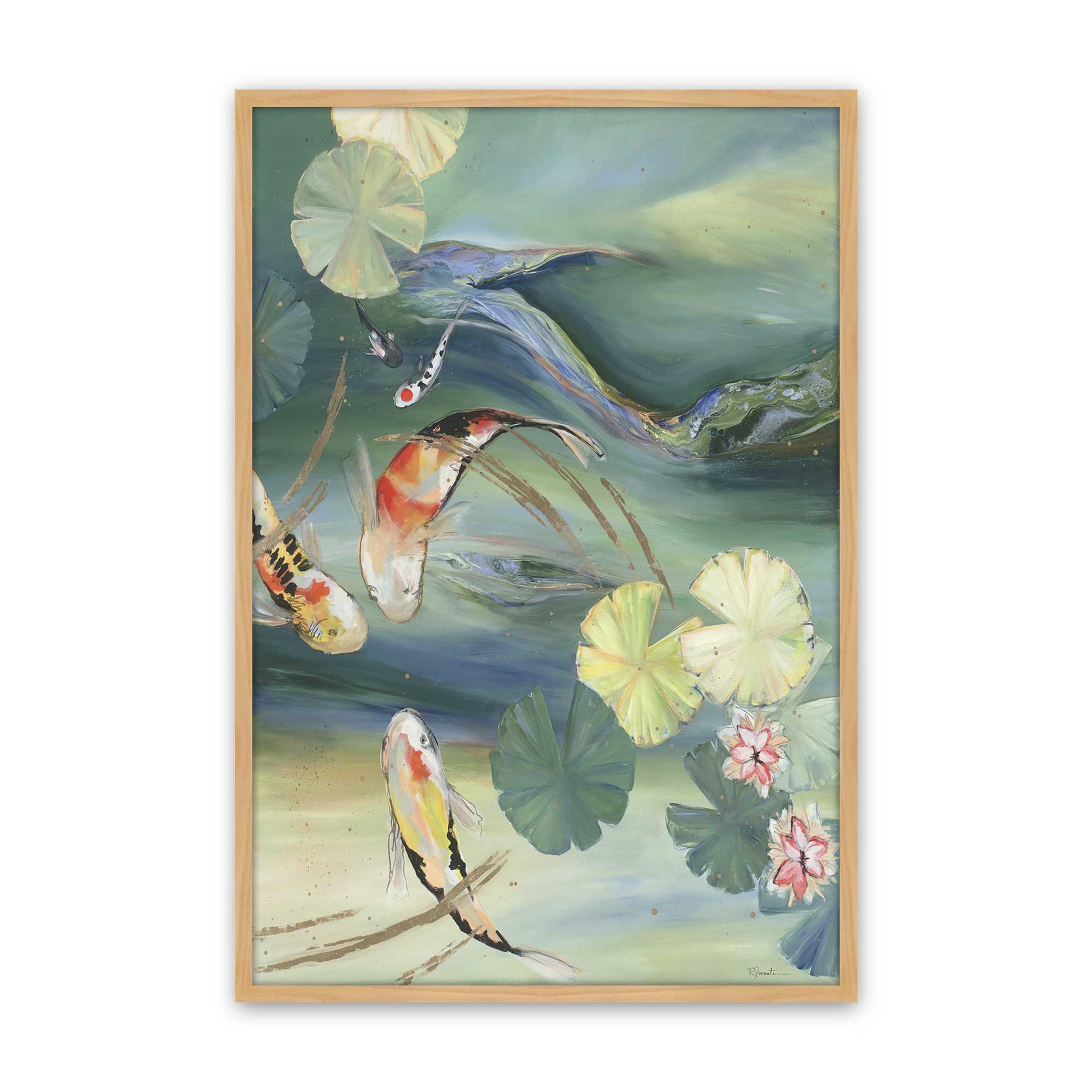 [Color:American Maple], Picture of art in a American Maple frame