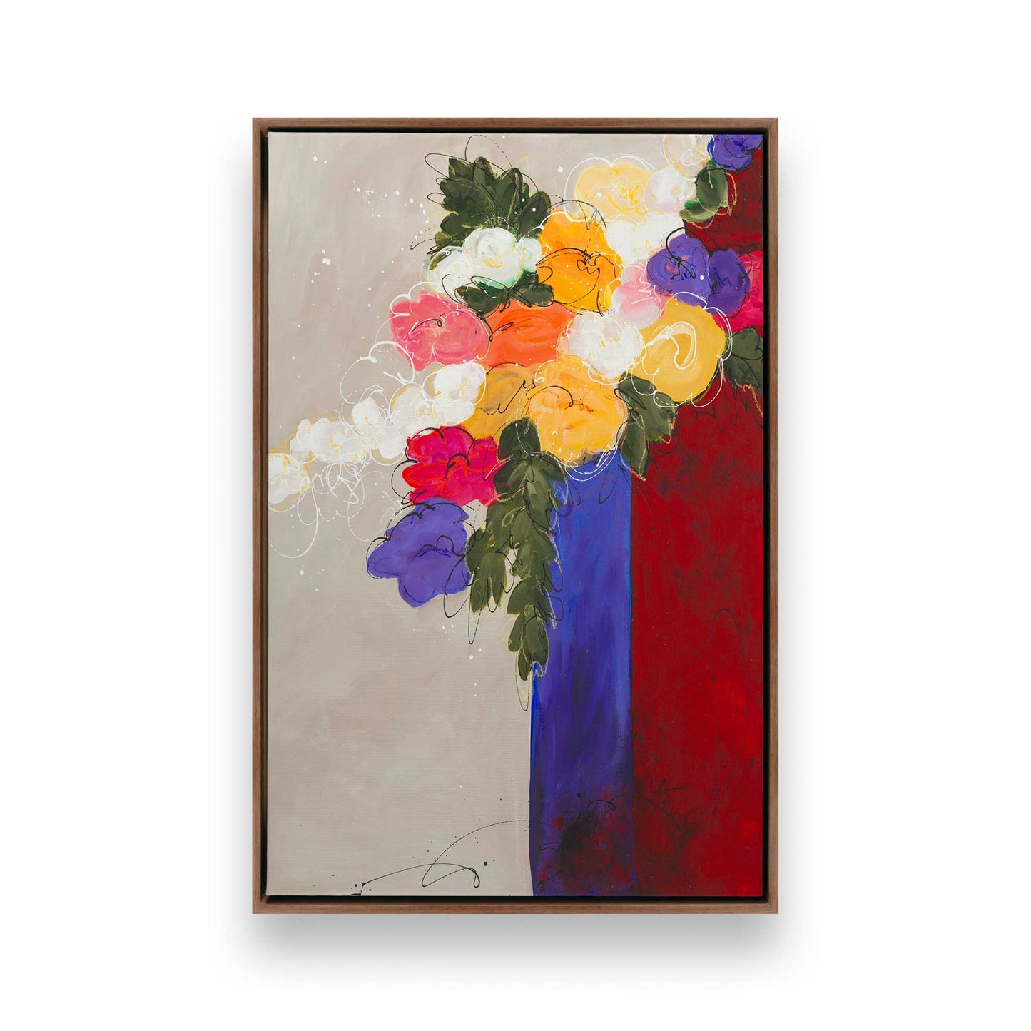 [Color:Walnut], Picture of art in a Walnut frame