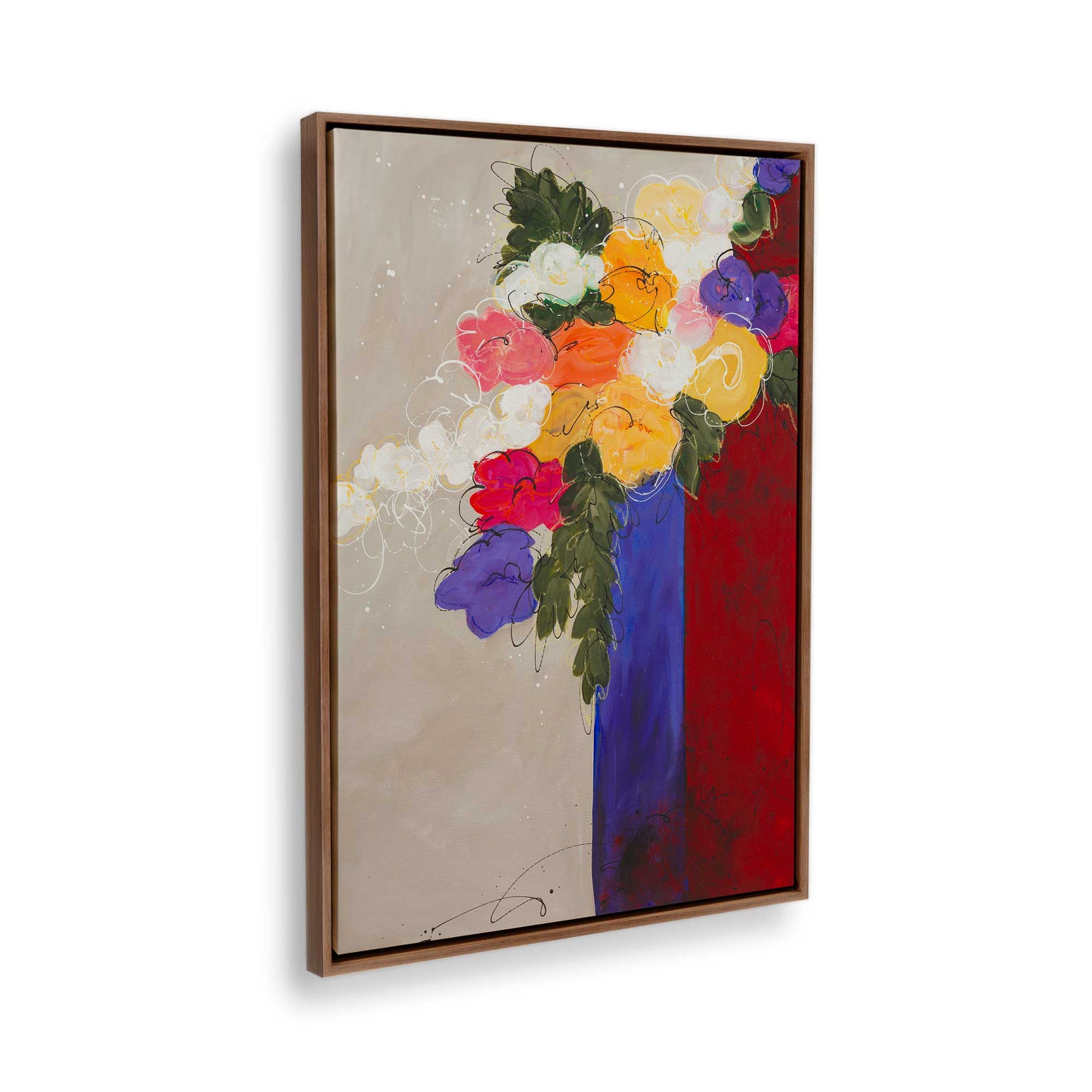 [Color:Walnut], Picture of the corner of the art