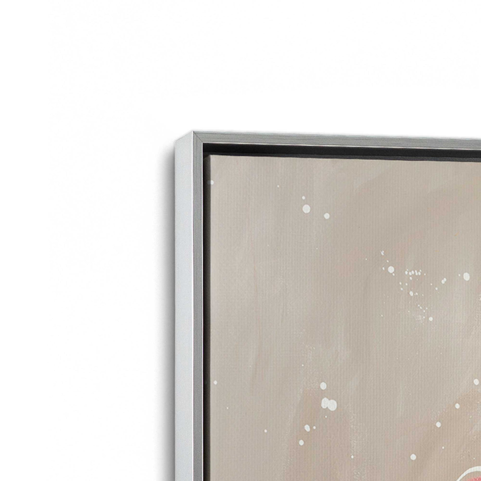[Color:Polished Chrome], Picture of art in a Polished Chrome frame at an angle