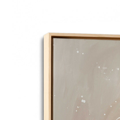 [Color:American Maple], Picture of art in a American Maple frame at an angle