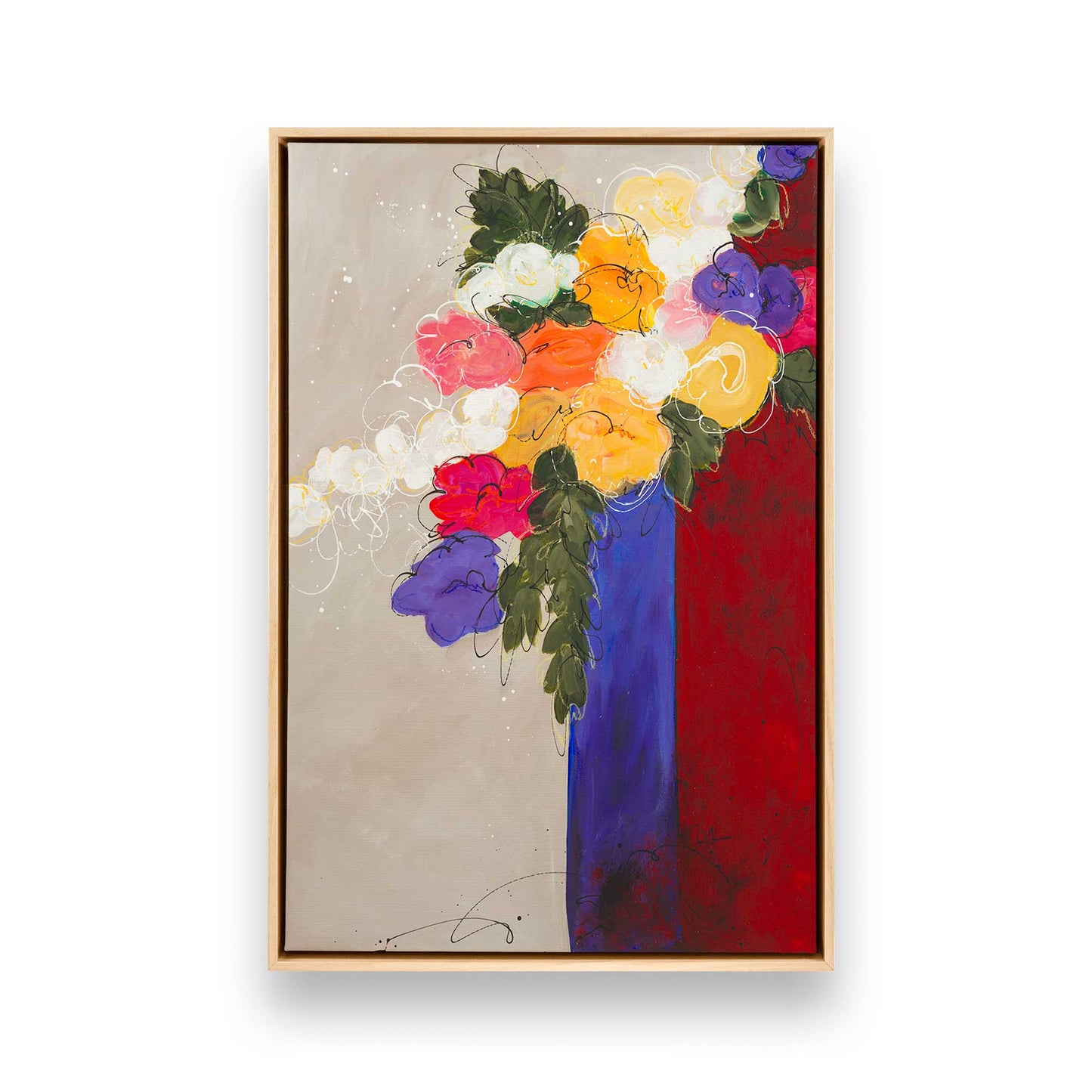 [Color:American Maple], Picture of art in a American Maple frame