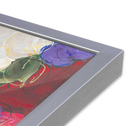 [Color:Polished Chrome], Picture of art in a Polished Chrome frame at an angle