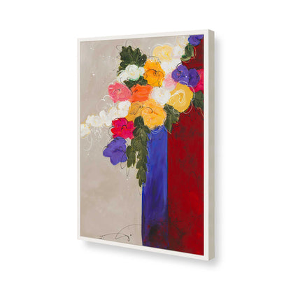 [Color:Opaque White], Picture of art in a Opaque White frame of the corner