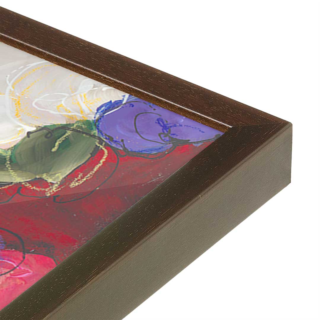 [Color:Belvinder Brown], Picture of art in a Belvinder Brown frame at an angle