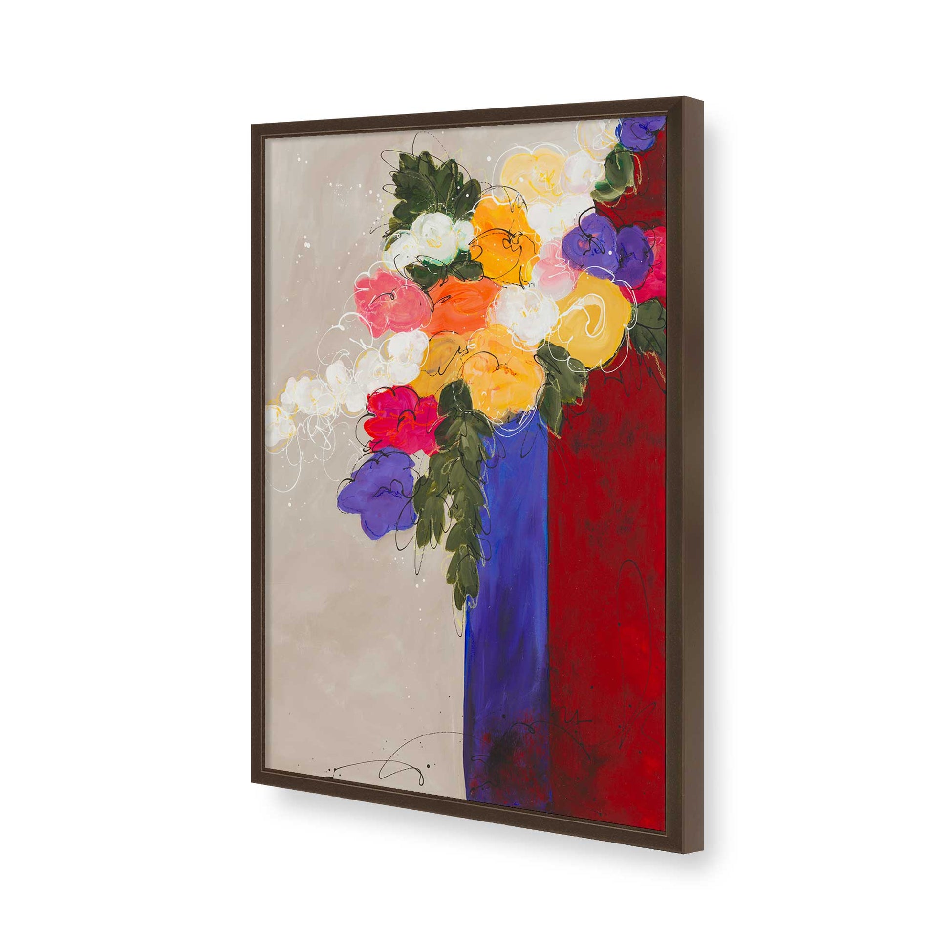[Color:Belvinder Brown], Picture of art in a Belvinder Brown frame of the corner