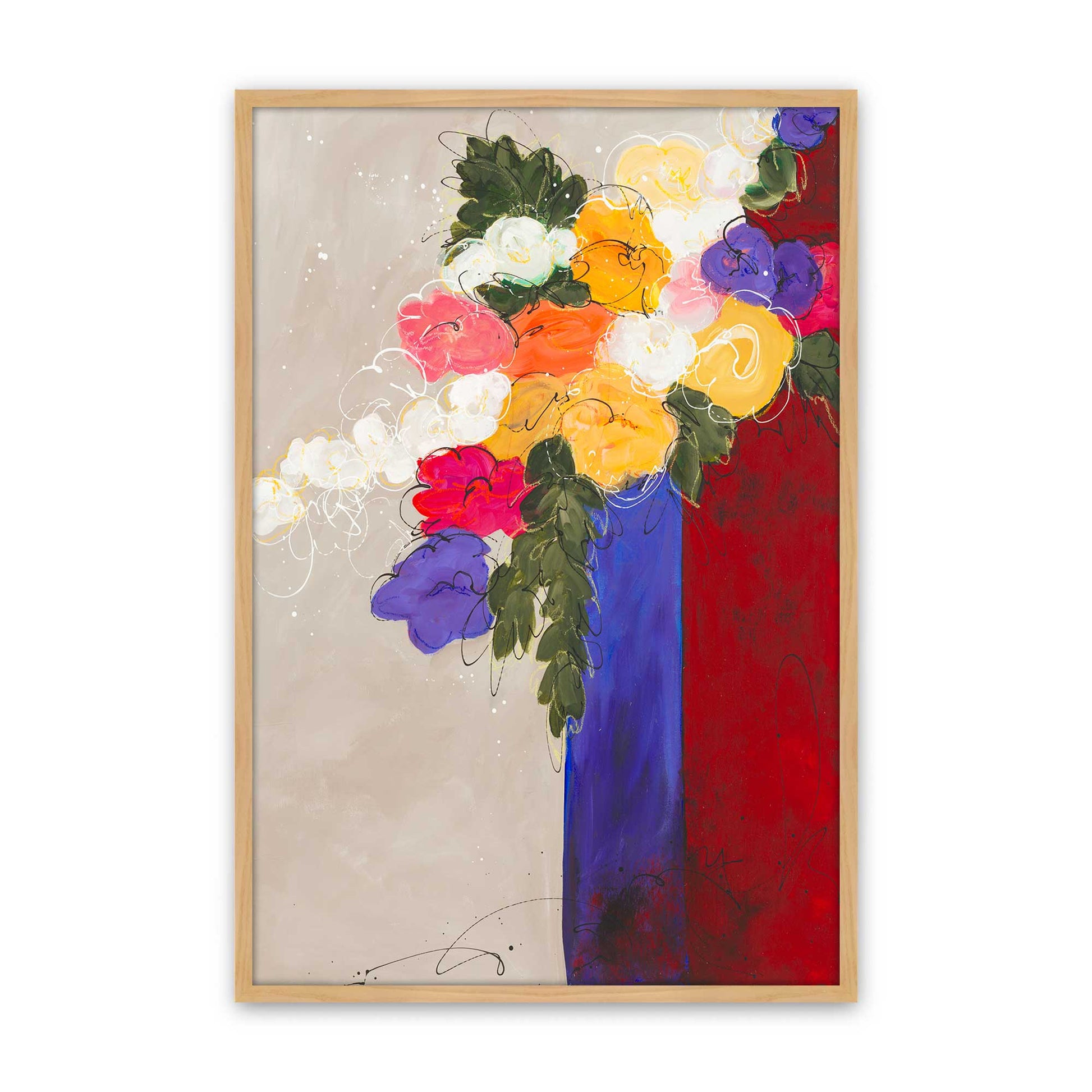 [Color:American Maple], Picture of art in a American Maple frame