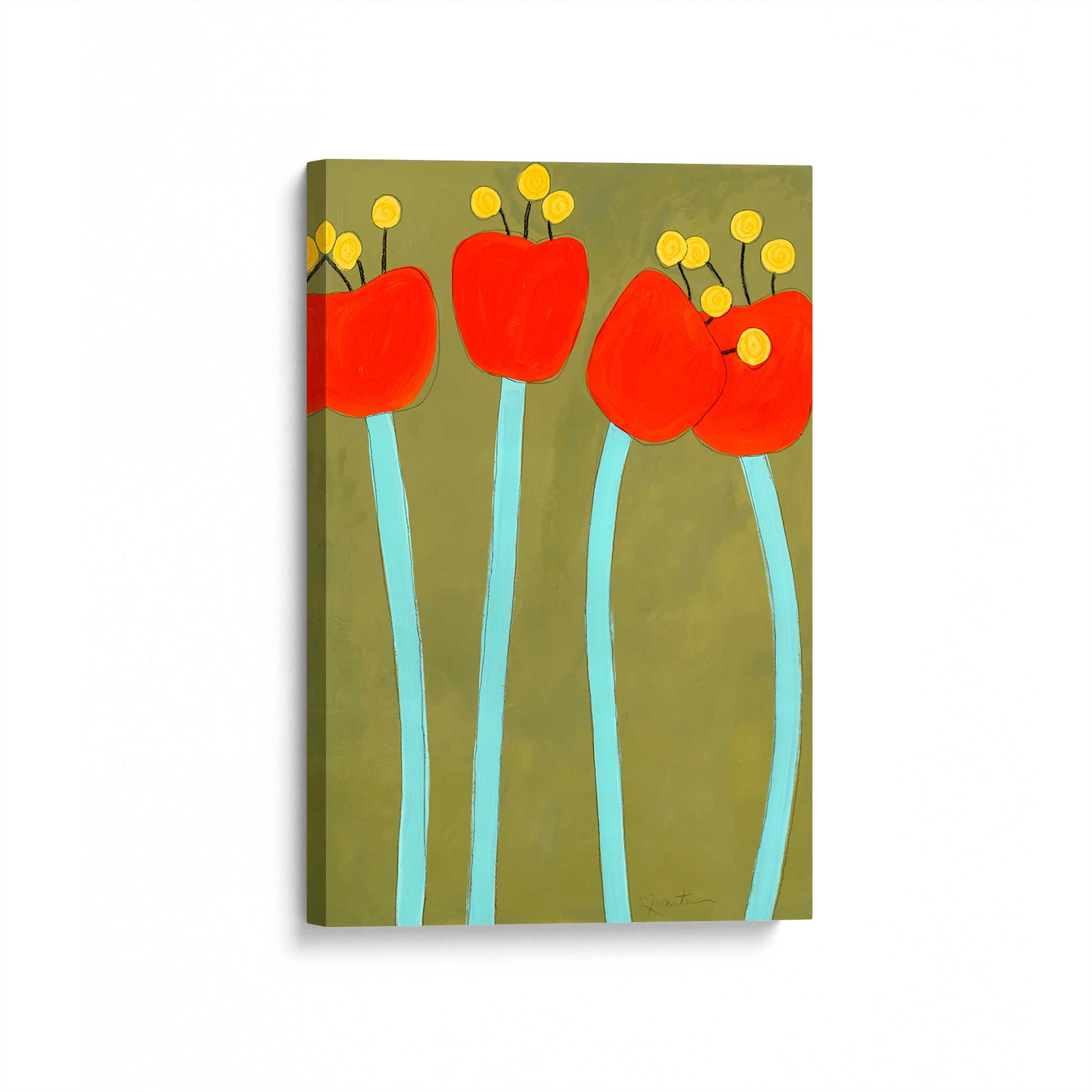[Color:Stretched Canvas], Picture of art at an angle