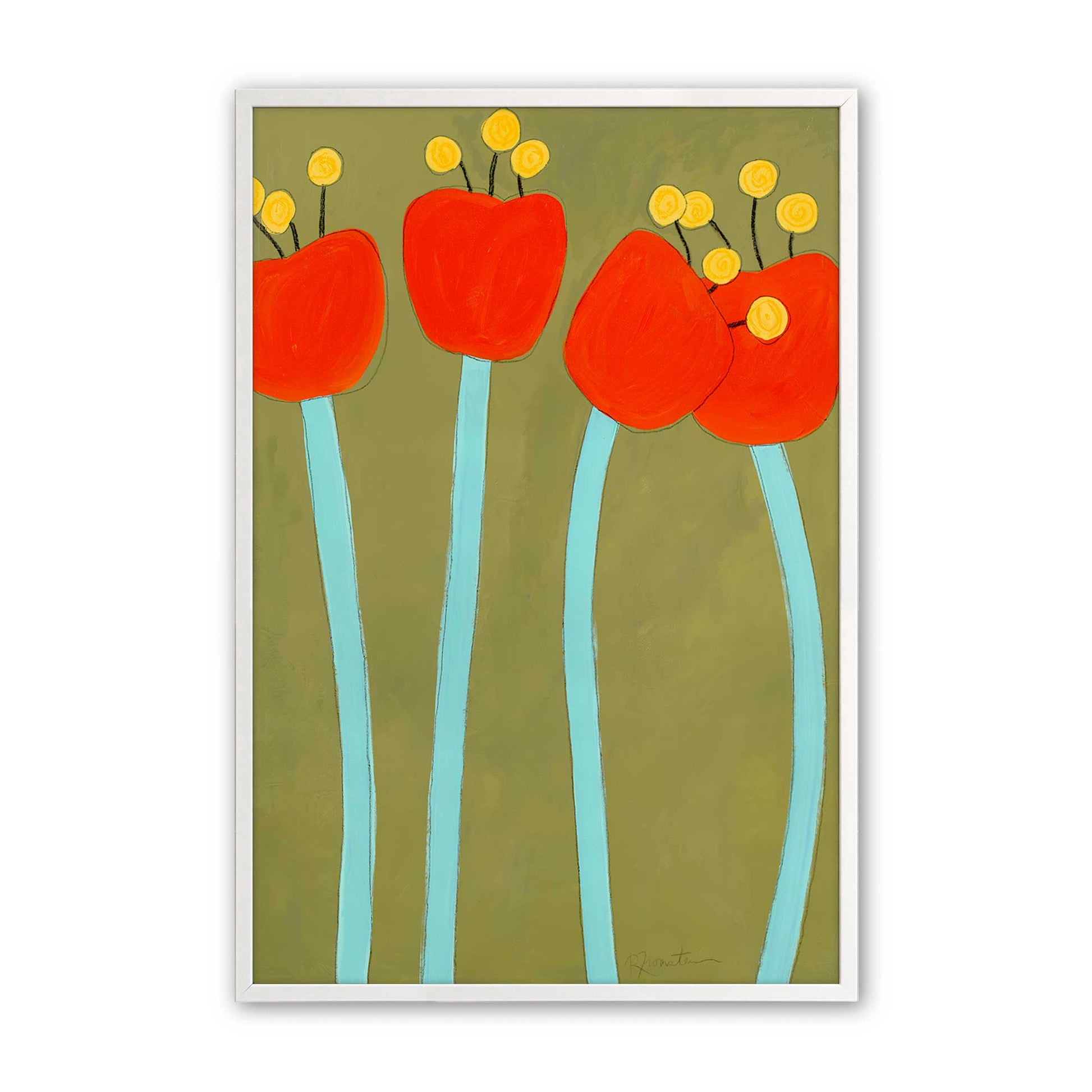 [Color:Opaque White], Picture of art in a Opaque White frame