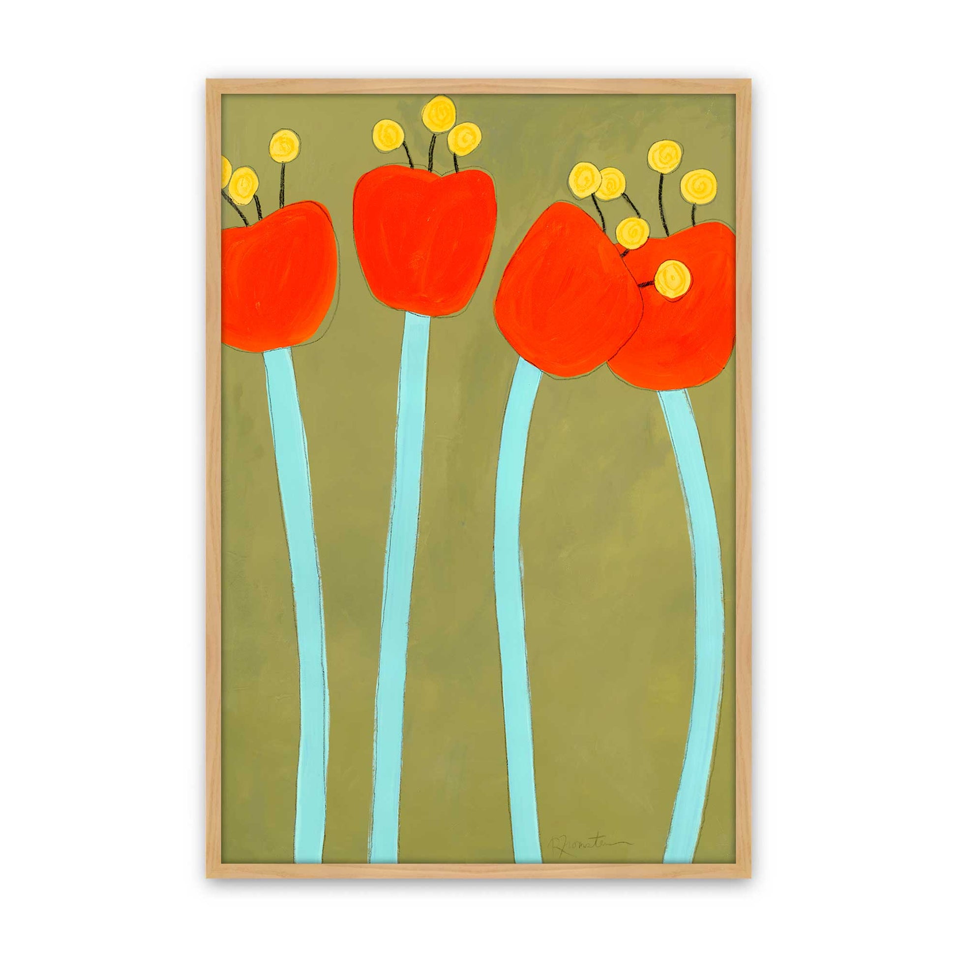 [Color:American Maple], Picture of art in a American Maple frame