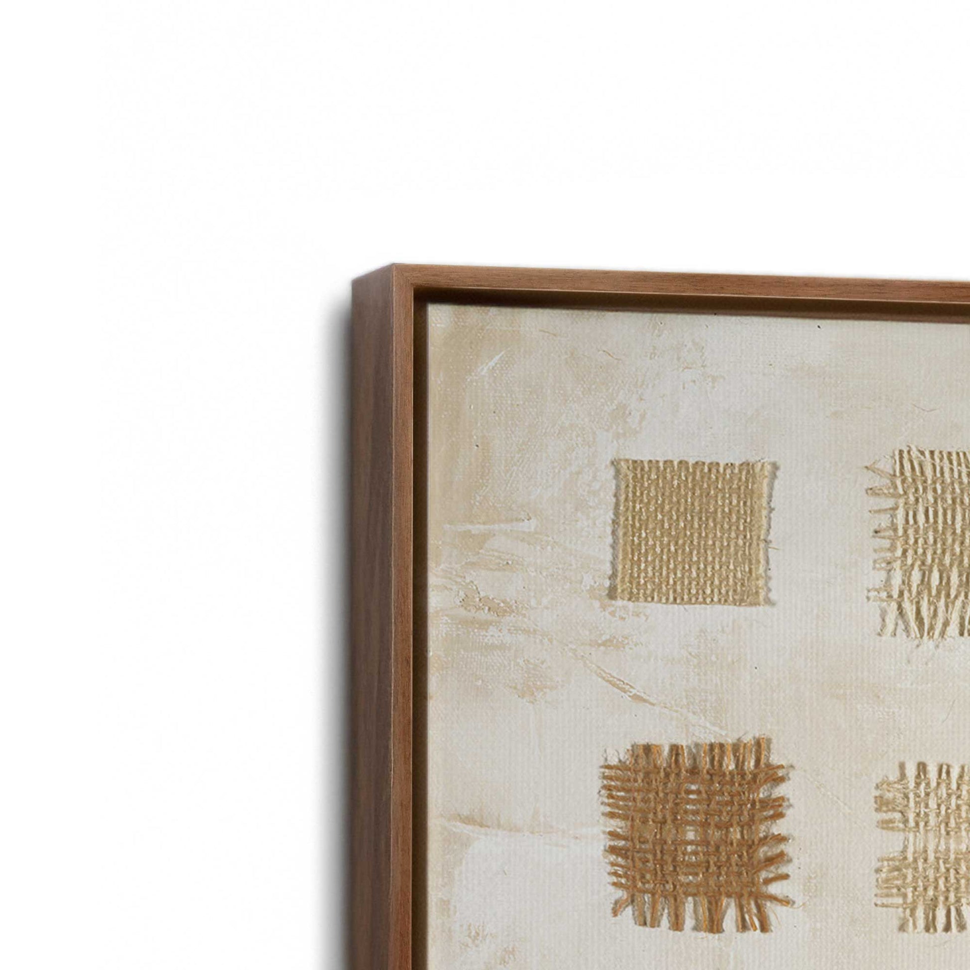 [Color:Walnut], Picture of art in a Walnut frame at an angle