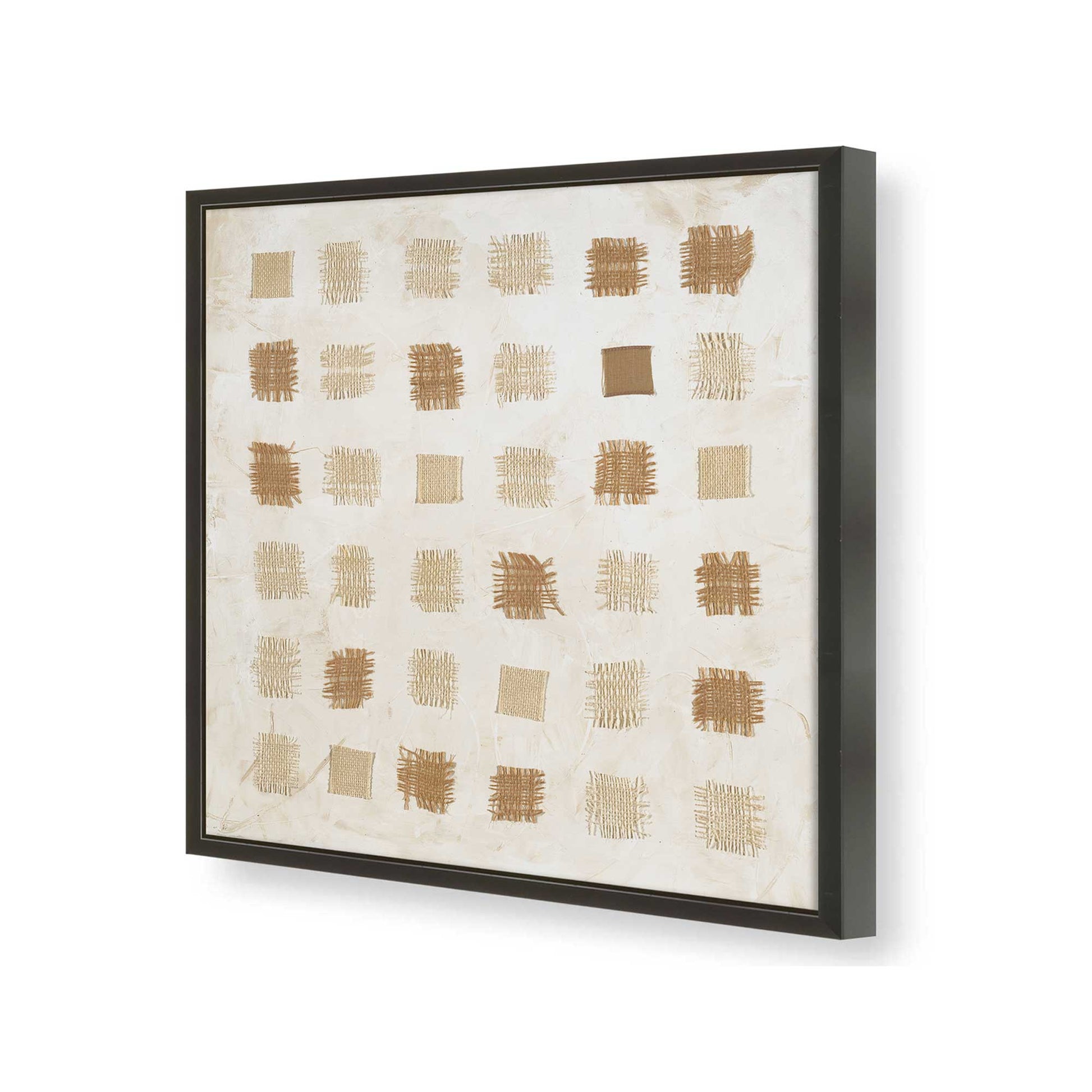 [Color:Satin Black], Picture of art in a Satin Black frame of the corner