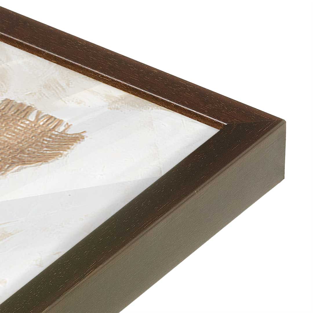 [Color:Espresso], Picture of art in a Espresso frame at an angle