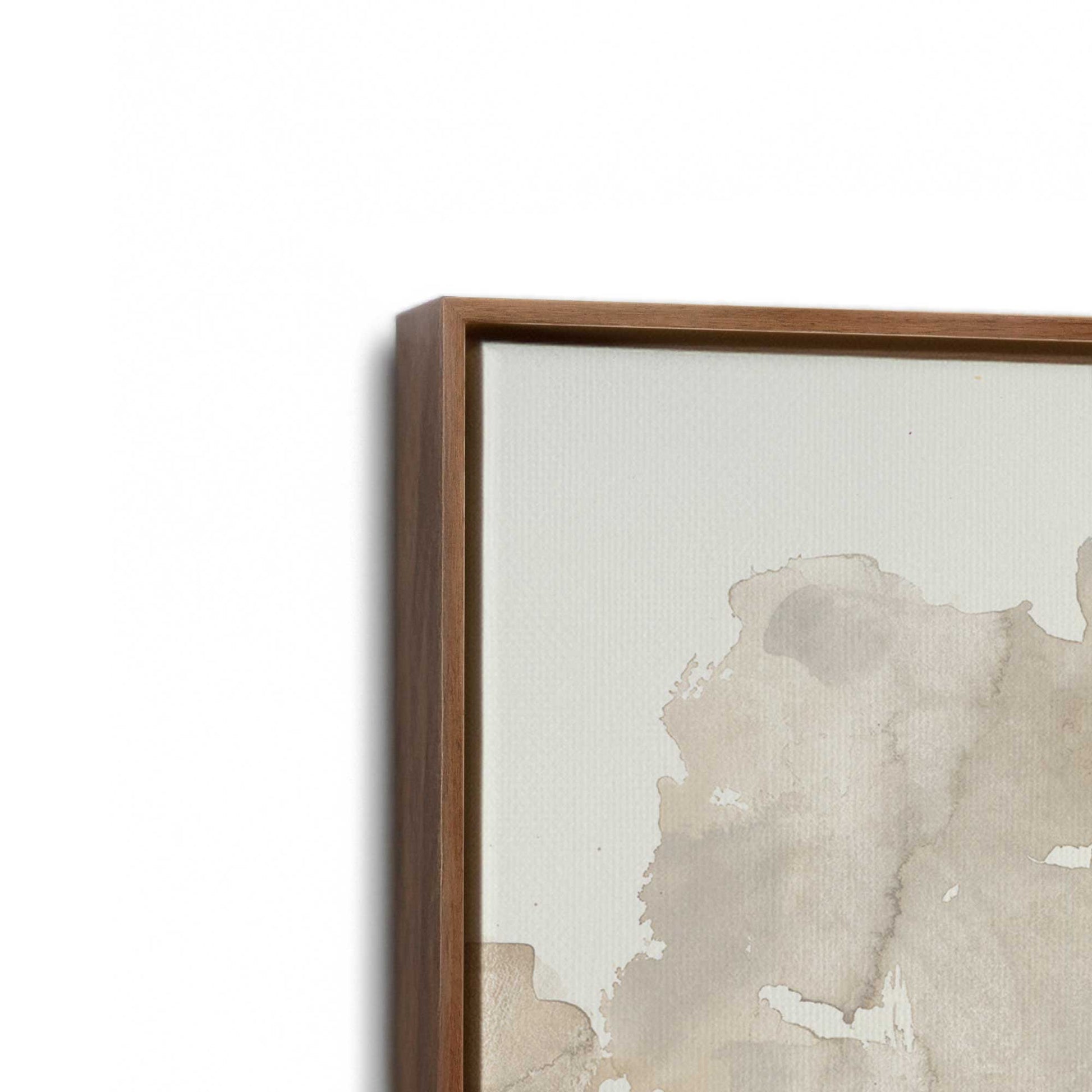 [Color:Walnut], Picture of art in a Walnut frame at an angle