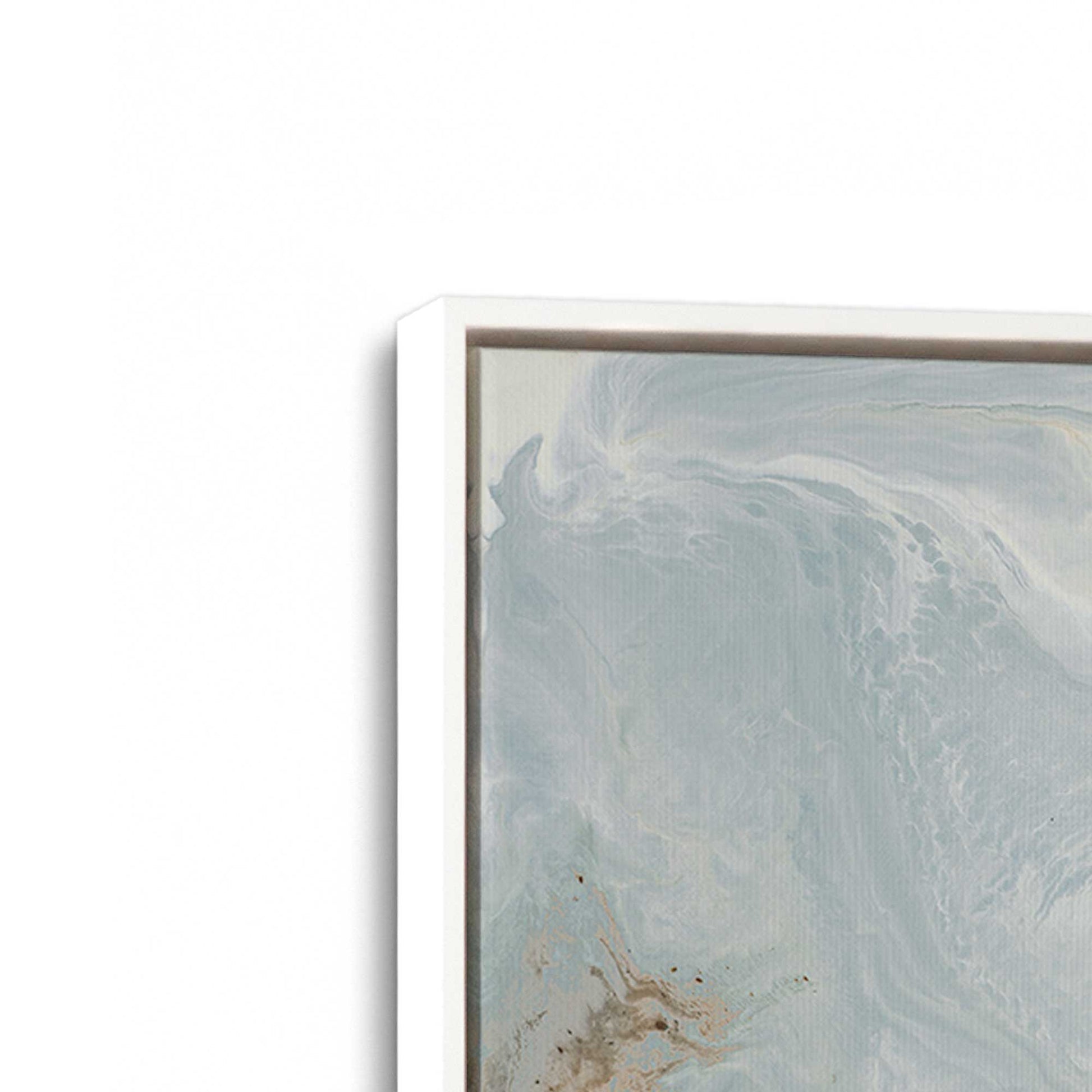[Color:Opaque White], Picture of art in a White frame at an angle