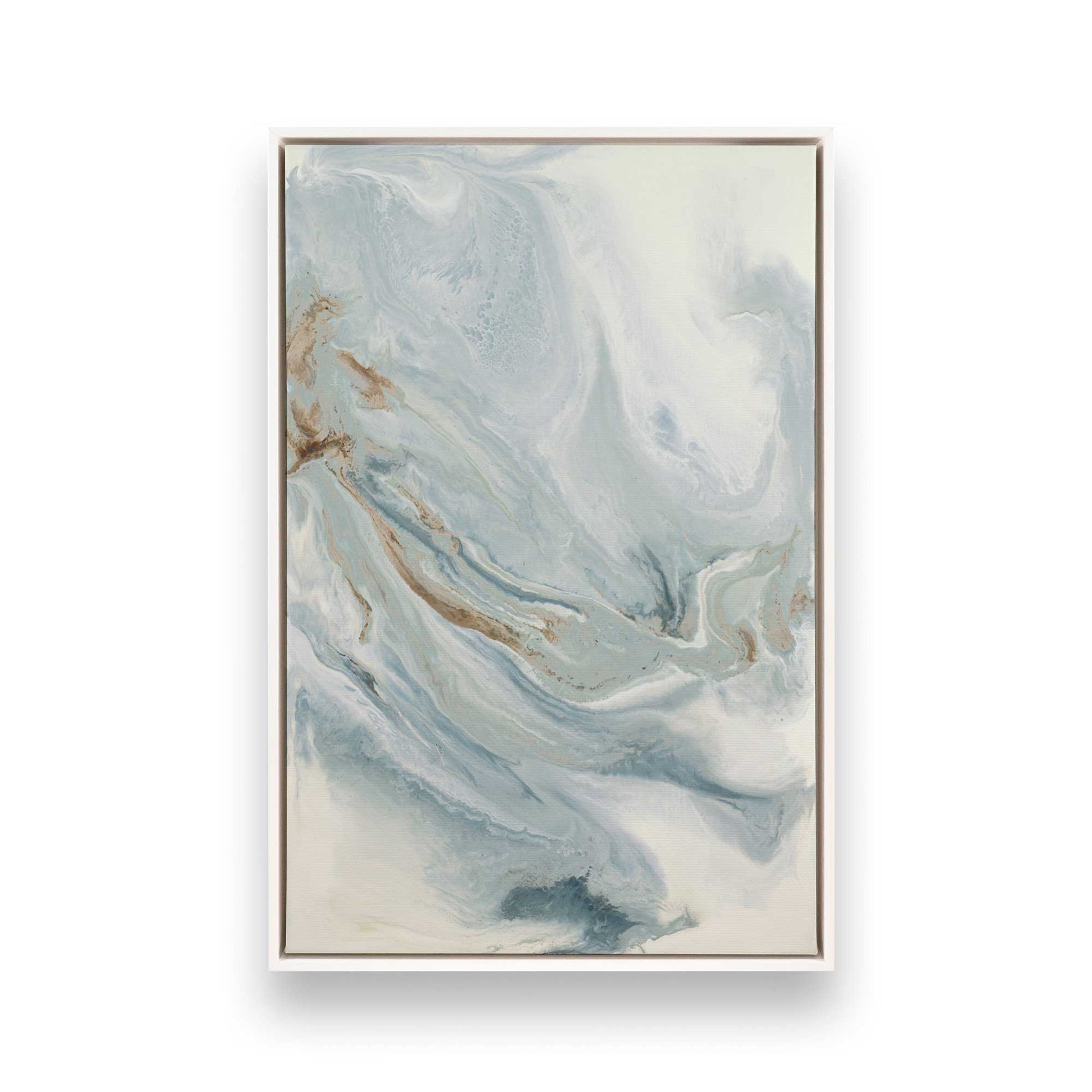 [Color:Opaque White], Picture of art in a White frame