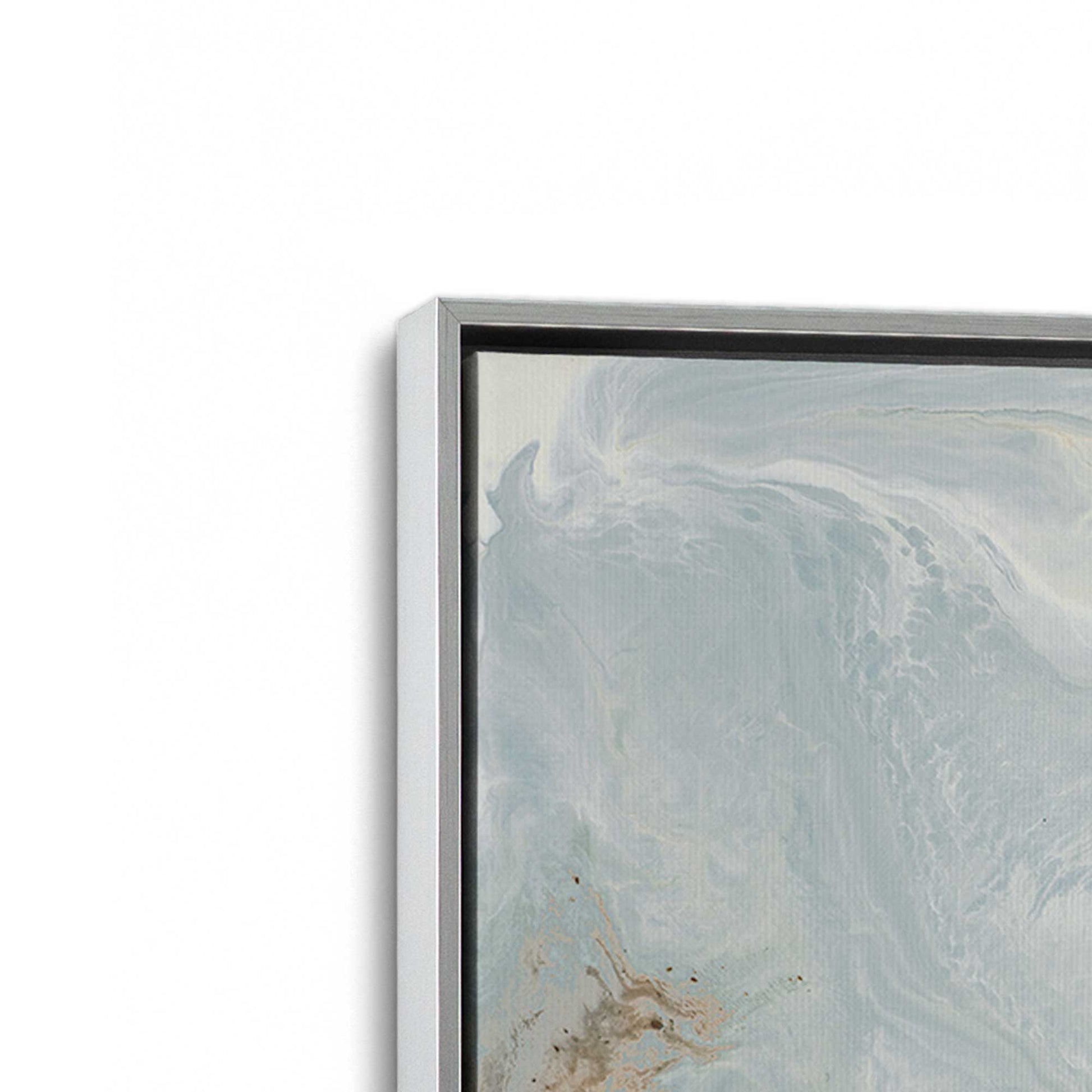 [Color:Polished Chrome], Picture of art in a Polished Chrome frame at an angle
