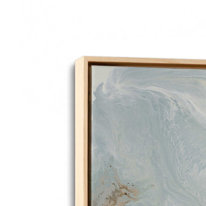 [Color:American Maple], Picture of art in a American Maple frame at an angle
