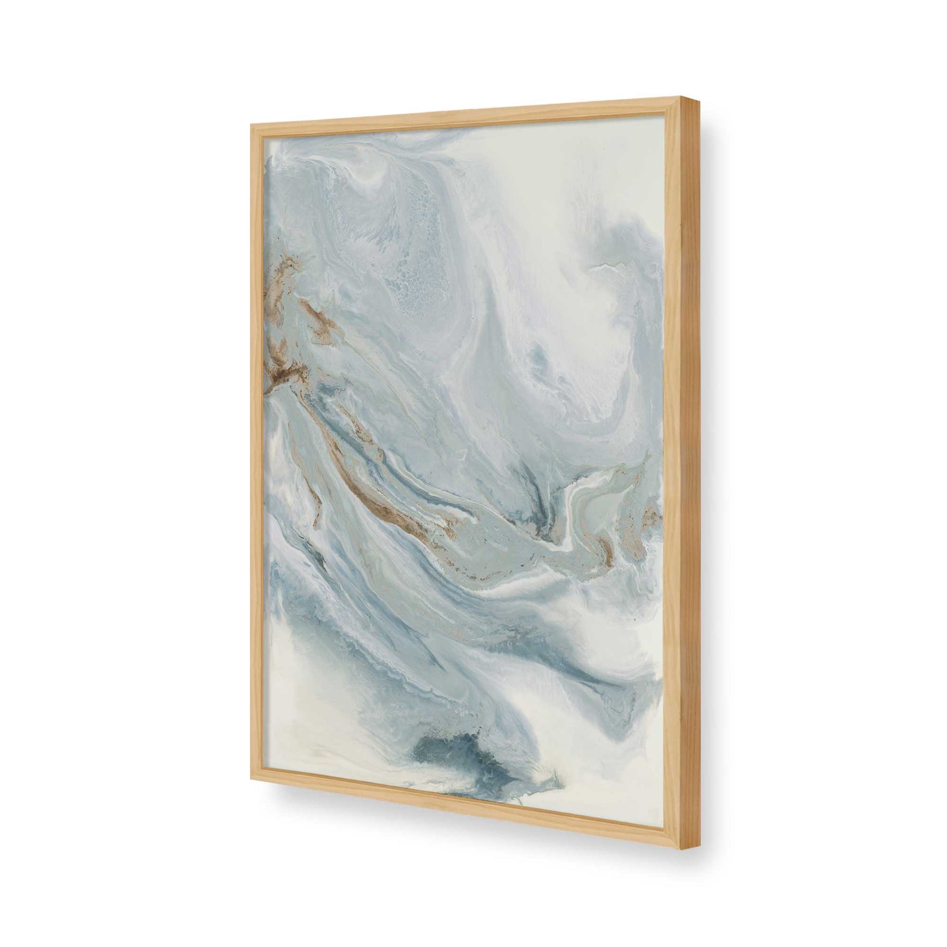 [Color:American Maple], Picture of art in a American Maple frame of the corner