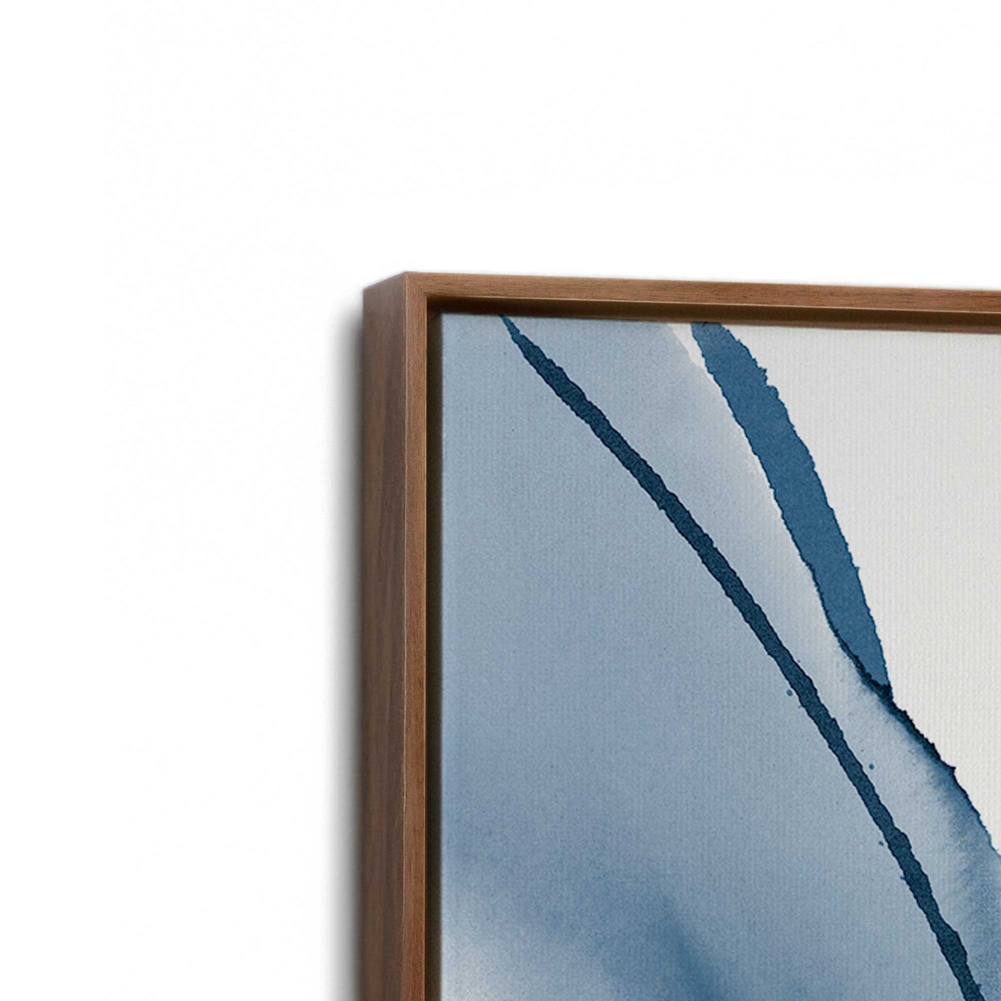 [Color:Walnut], Picture of art in a Walnut frame at an angle