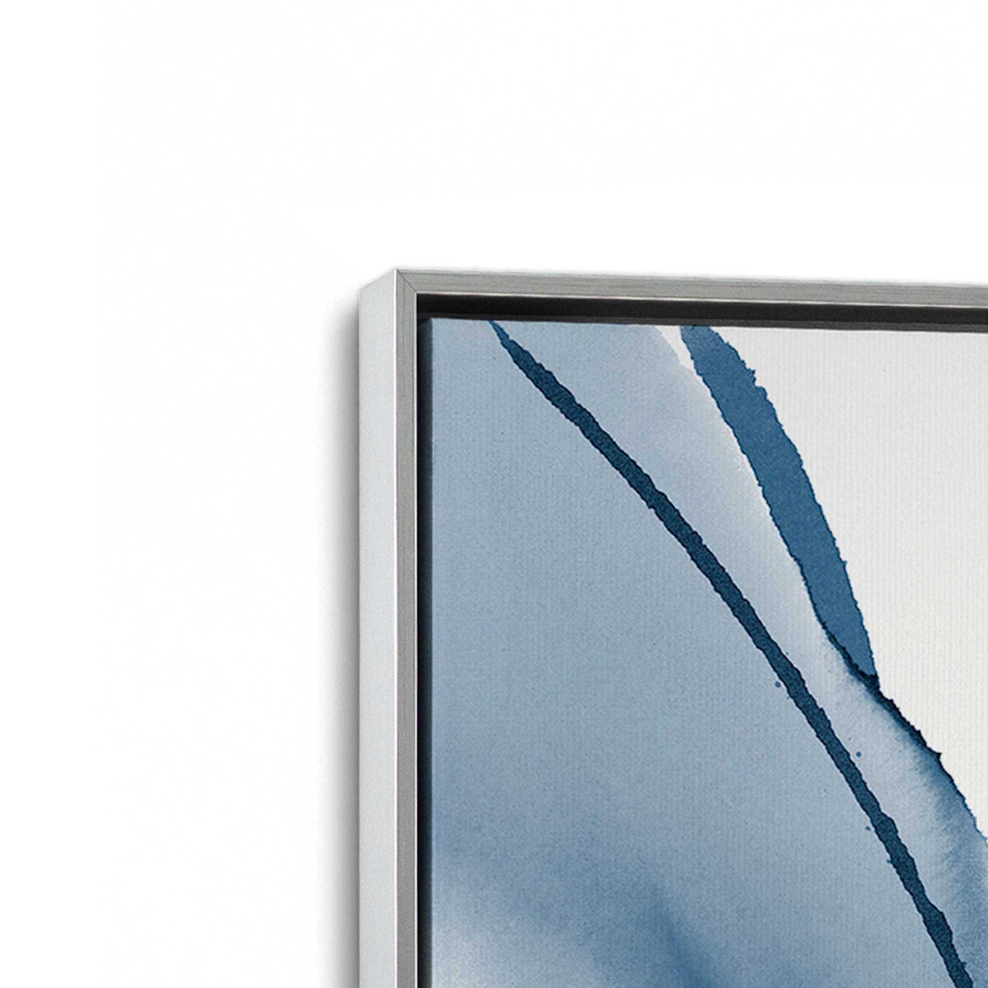 [Color:Polished Chrome], Picture of art in a Polished Chrome frame at an angle