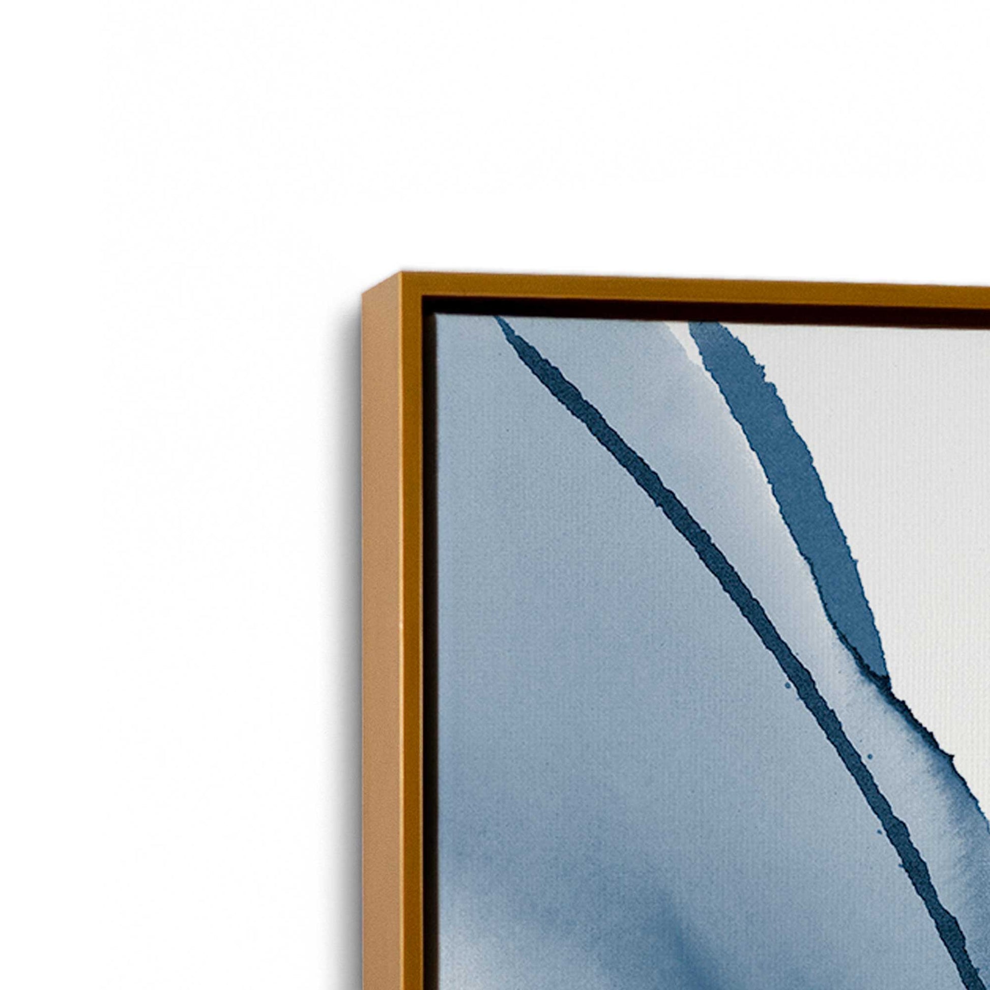 [Color:Polished Gold], Picture of art in a Polished Gold frame at an angle