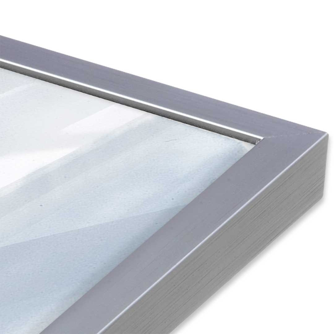 [Color:Polished Chrome], Picture of art in a Polished Chrome frame at an angle
