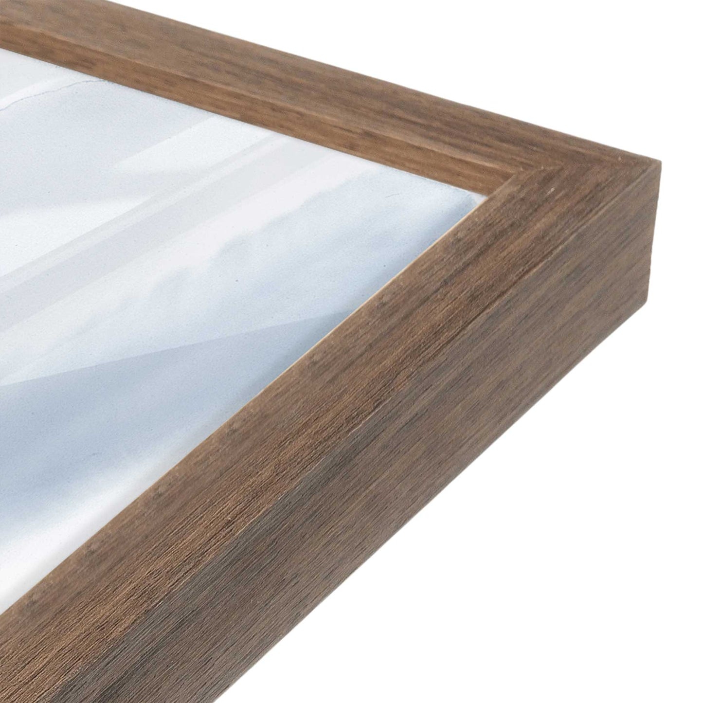 [Color:Walnut], Picture of art in a Walnut frame at an angle
