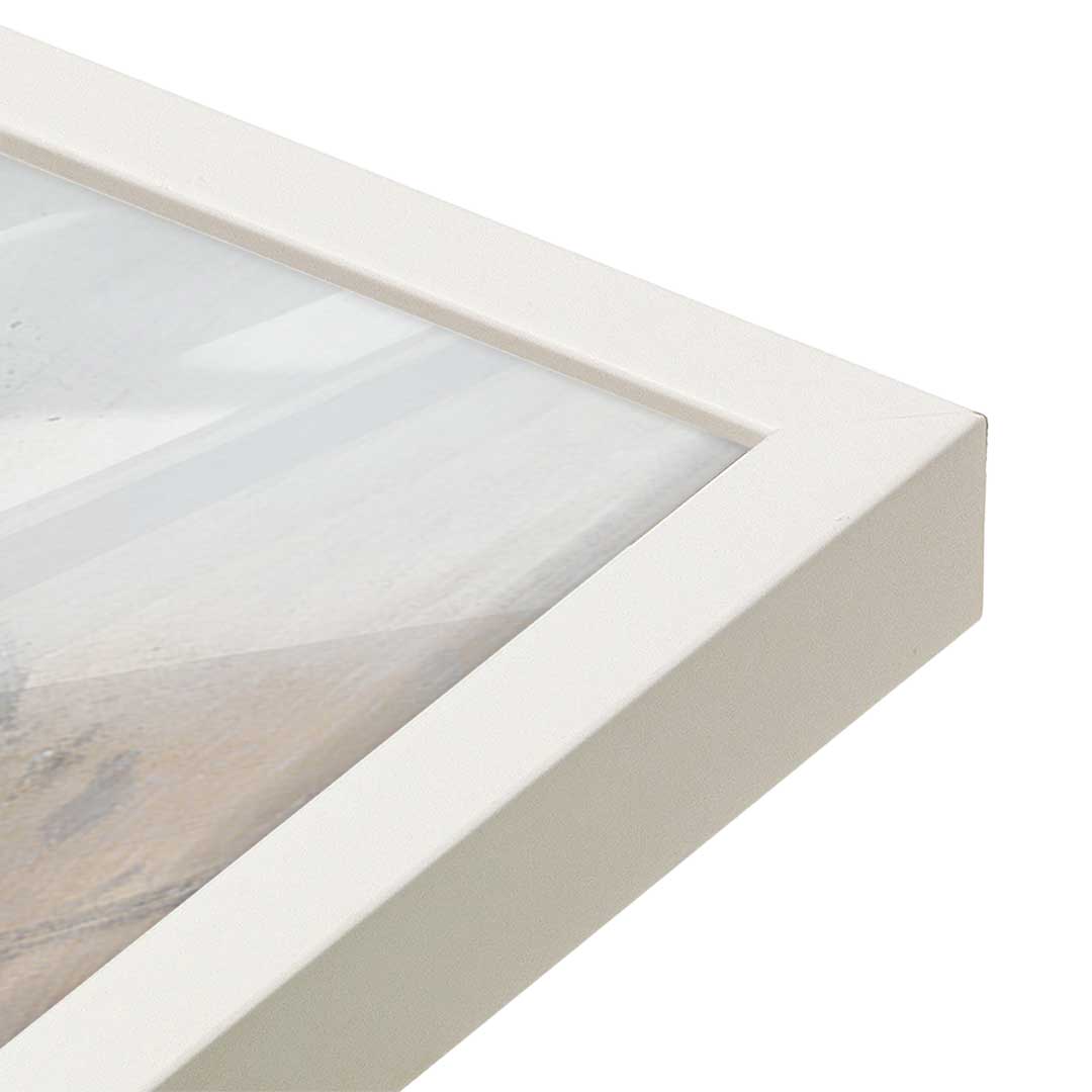 [Color:Opaque White], Picture of art in a Opaque White frame at an angle