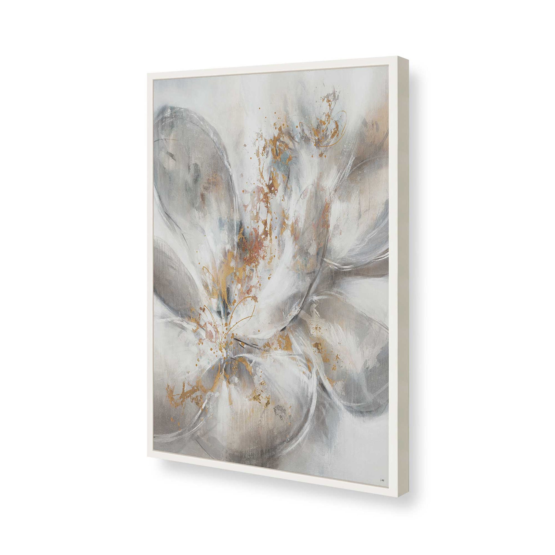 [Color:Opaque White], Picture of art in a Opaque White frame of the corner