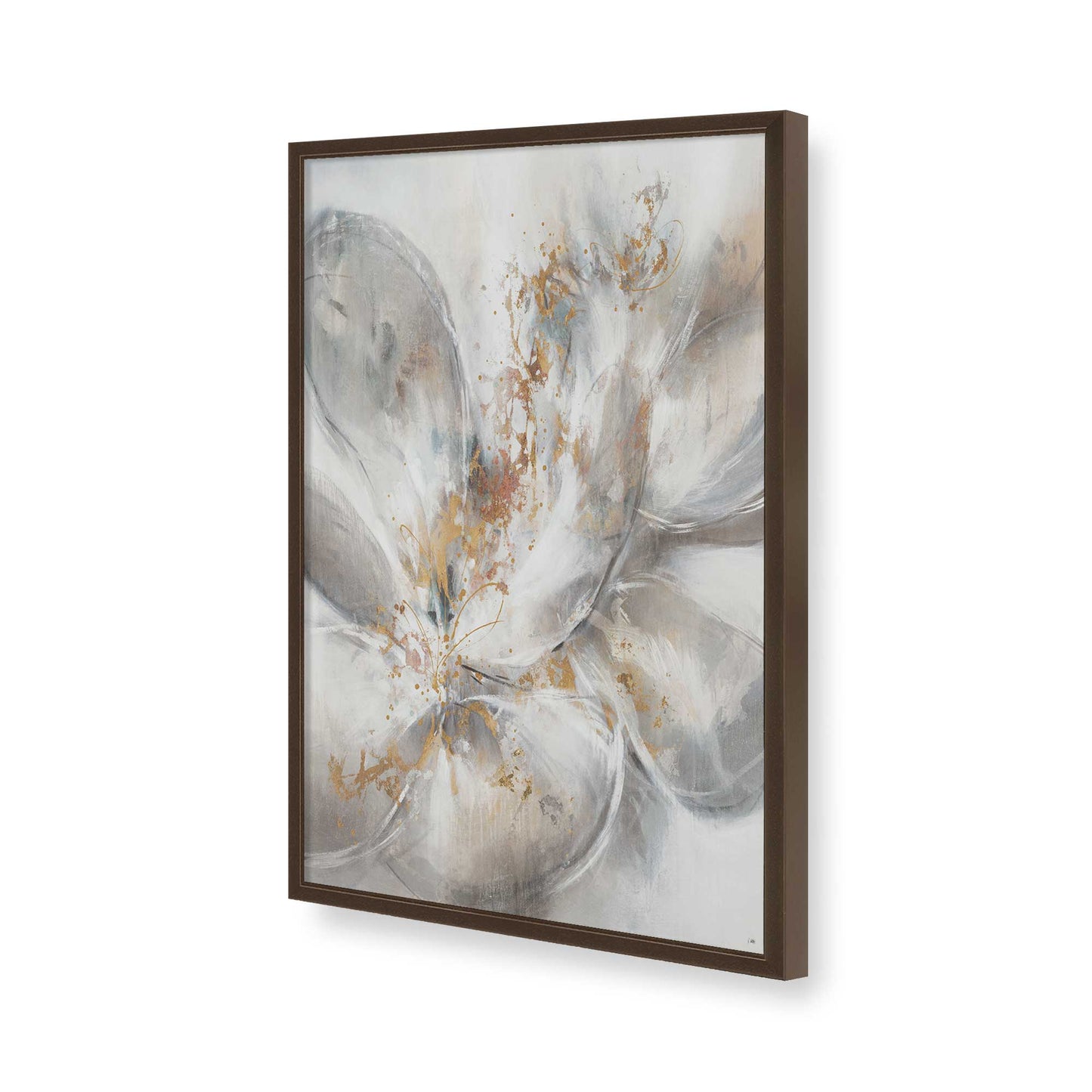 [Color:Brown], Picture of art in a Brown frame of the corner