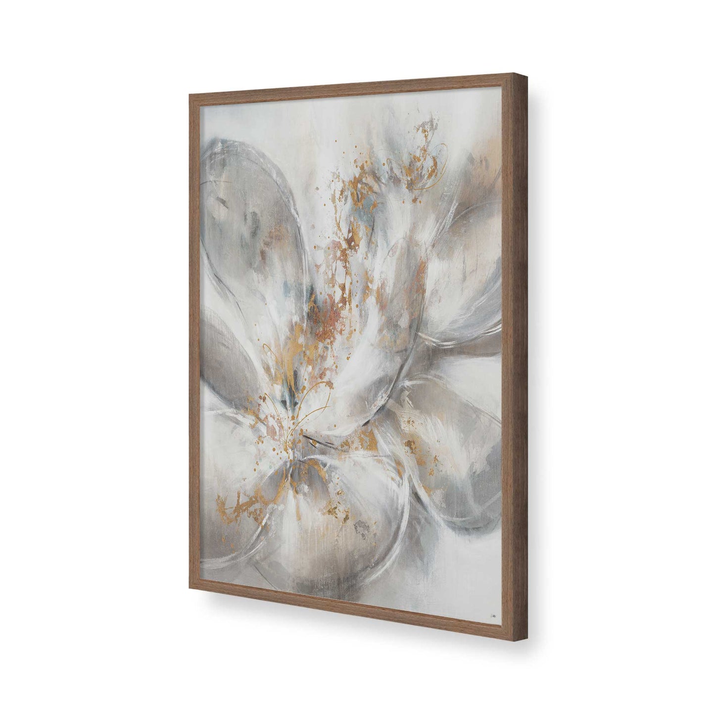 [Color:Walnut], Picture of art in a Walnut frame of the corner