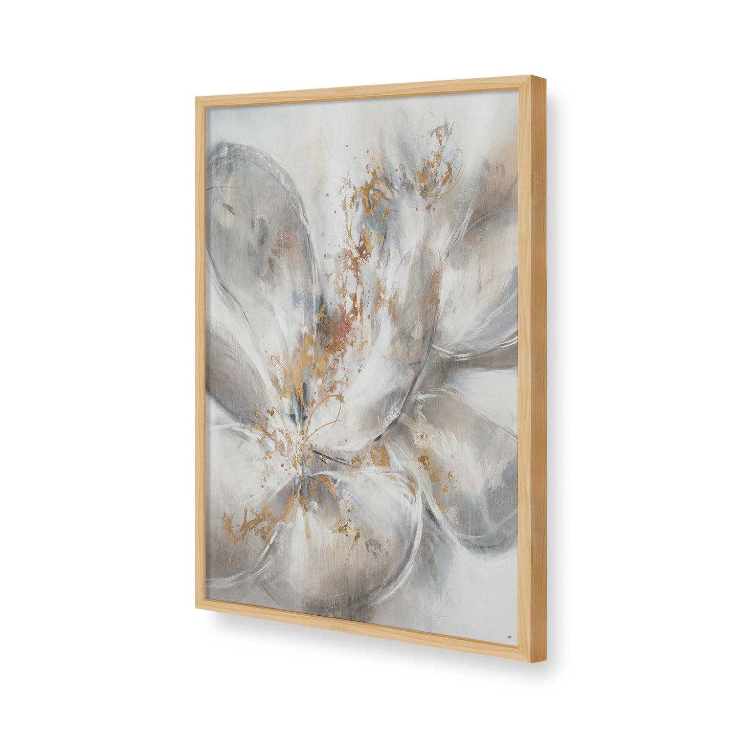 [Color:American Maple], Picture of art in a American Maple frame of the corner