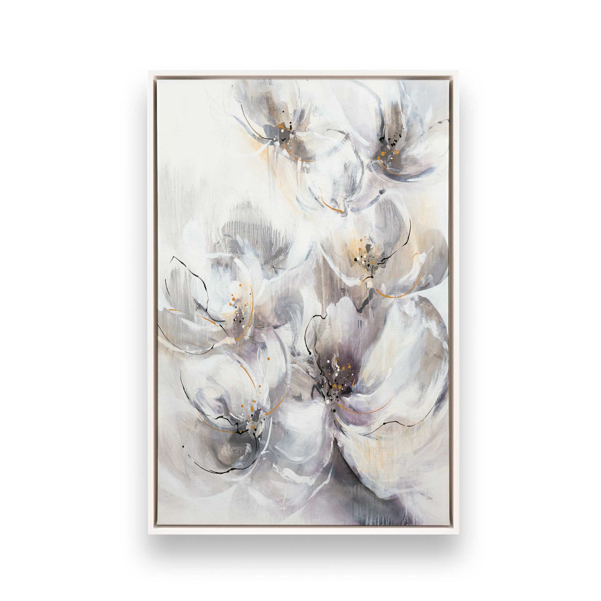 [Color:Opaque White], Picture of art in a White frame