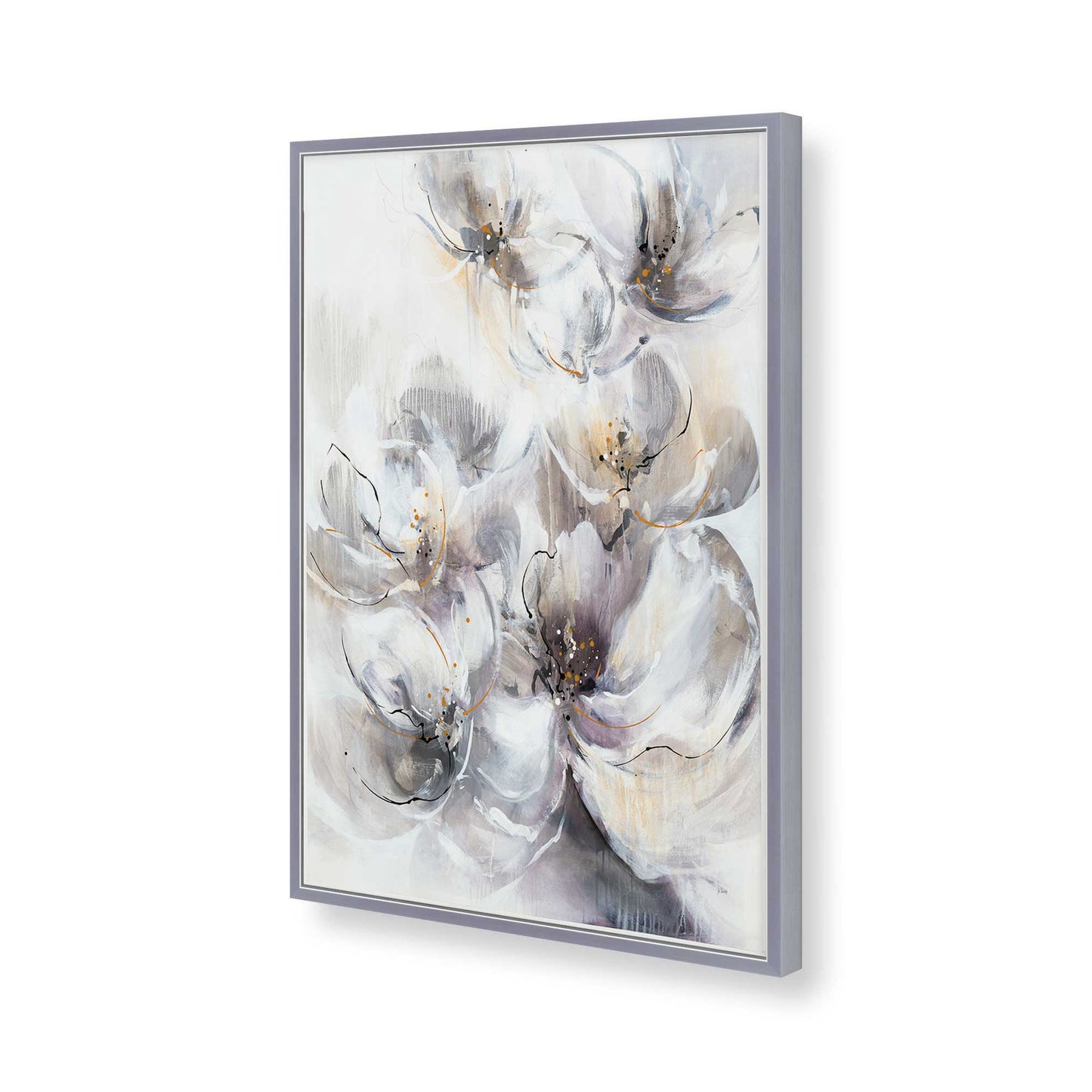 [Color:Polished Chrome], Picture of art in a Polished Chrome frame of the corner