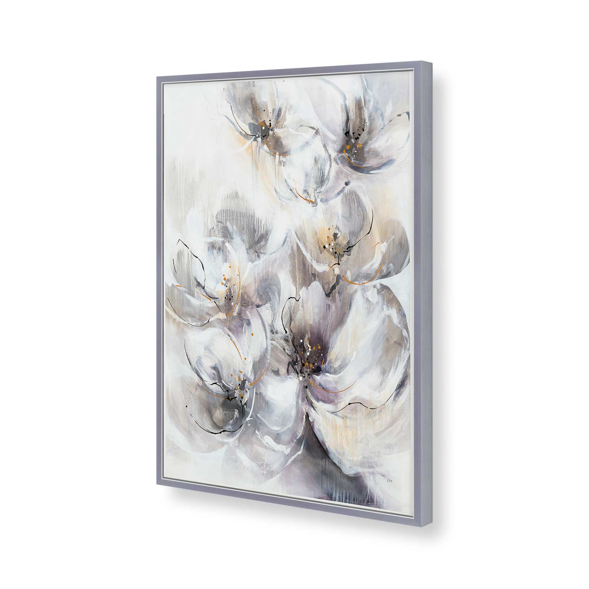 [Color:Polished Chrome], Picture of art in a Polished Chrome frame of the corner