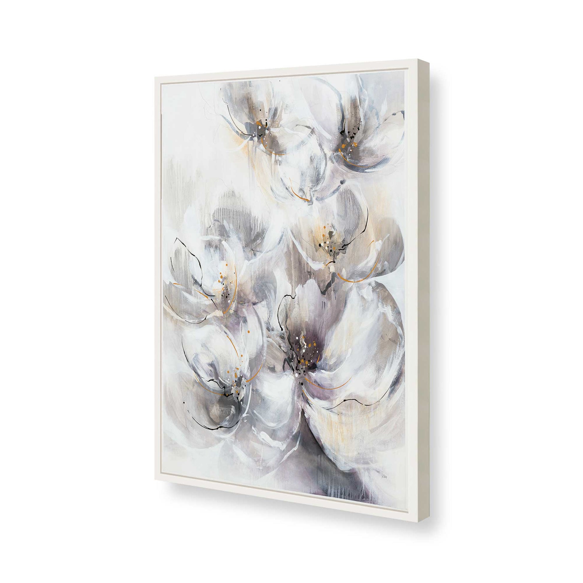 [Color:Opaque White], Picture of art in a Opaque White frame of the corner