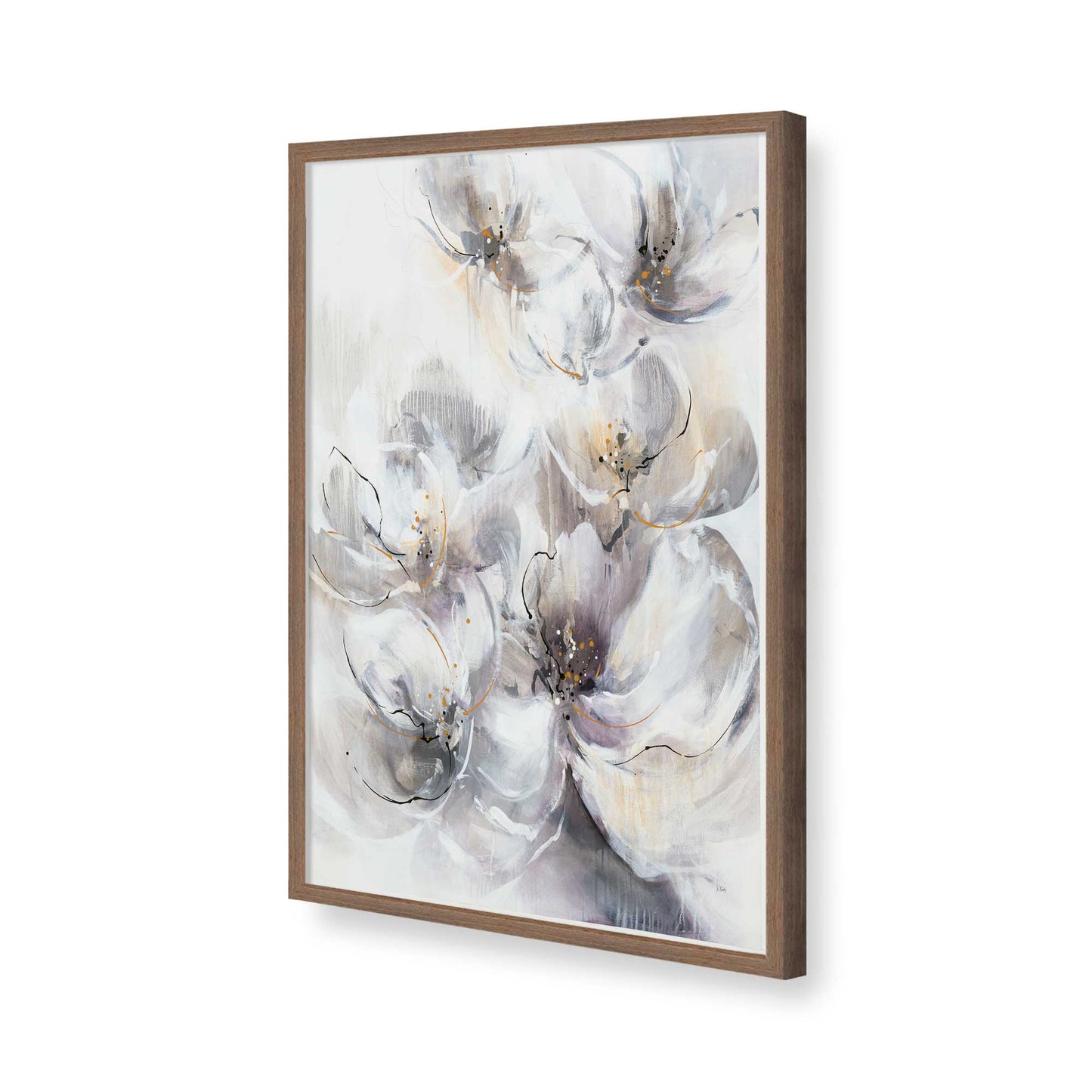 [Color:Walnut], Picture of art in a Walnut frame of the corner