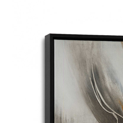 [Color:Satin Black], Picture of art in a Satin Black frame at an angle