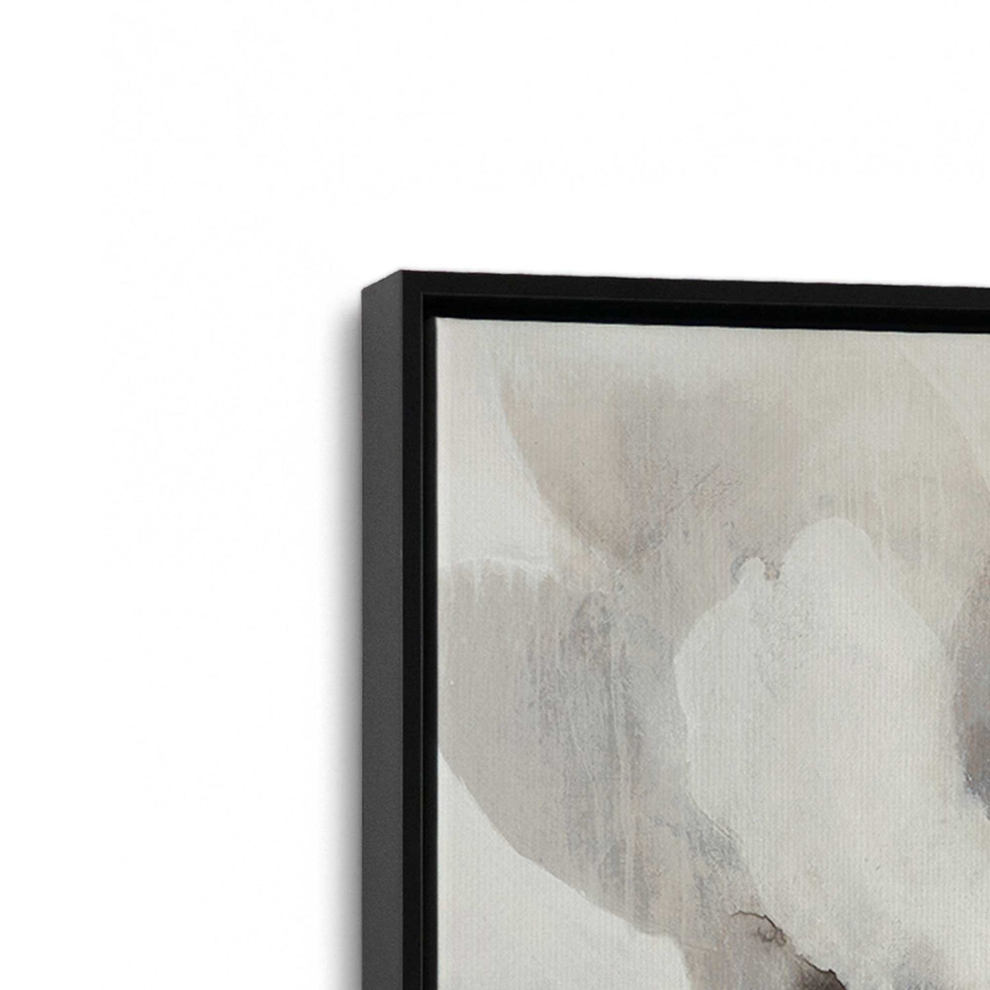 [Color:Satin Black], Picture of art in a Satin Black frame at an angle