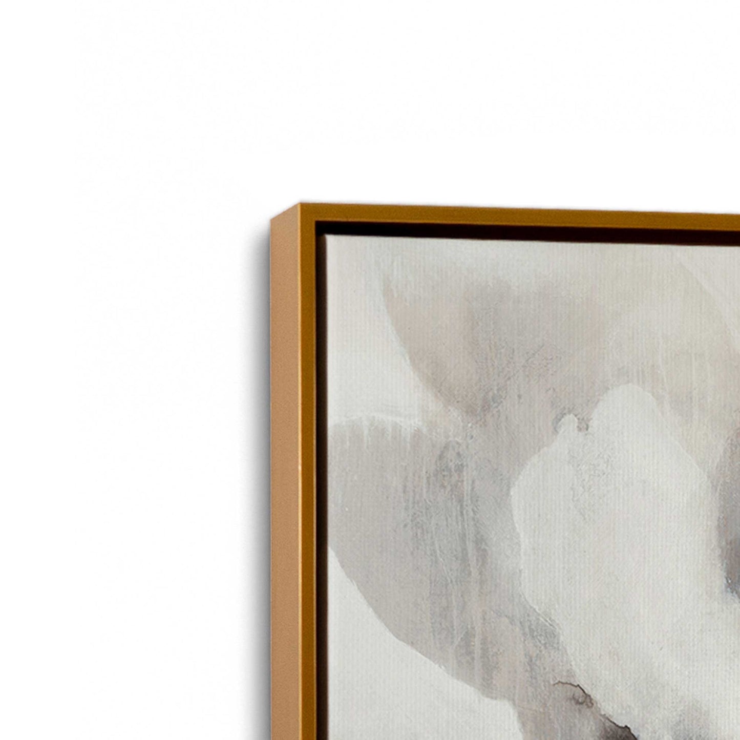 [Color:Polished Gold], Picture of art in a Polished Gold frame at an angle