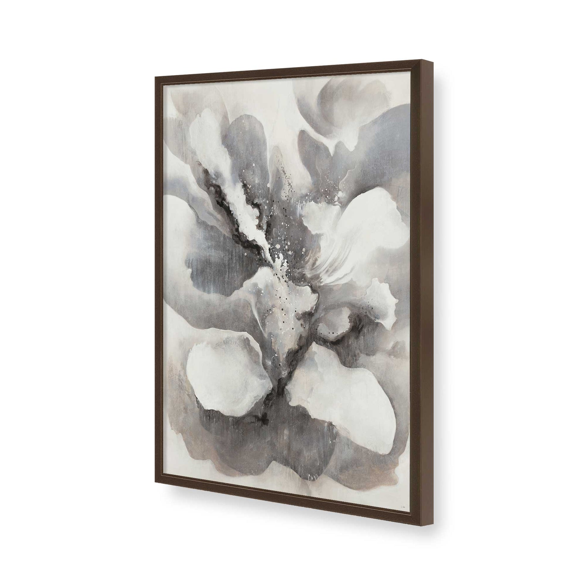 [Color:Brown], Picture of art in a Brown frame of the corner