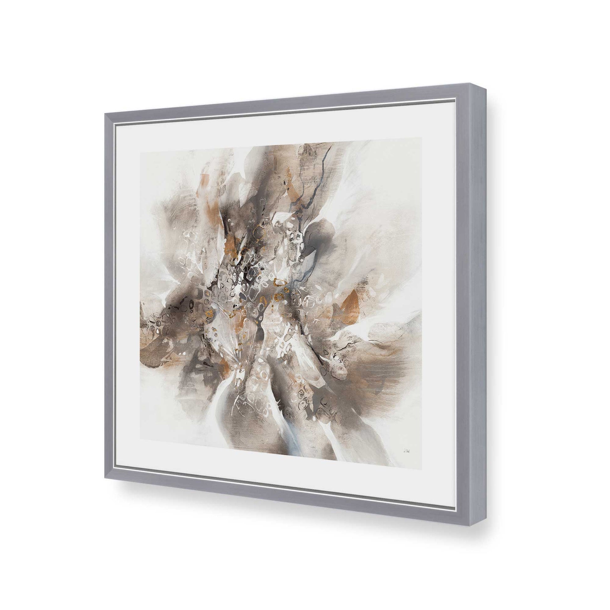 [Color:Polished Chrome], Picture of art in a Polished Chrome frame of the corner