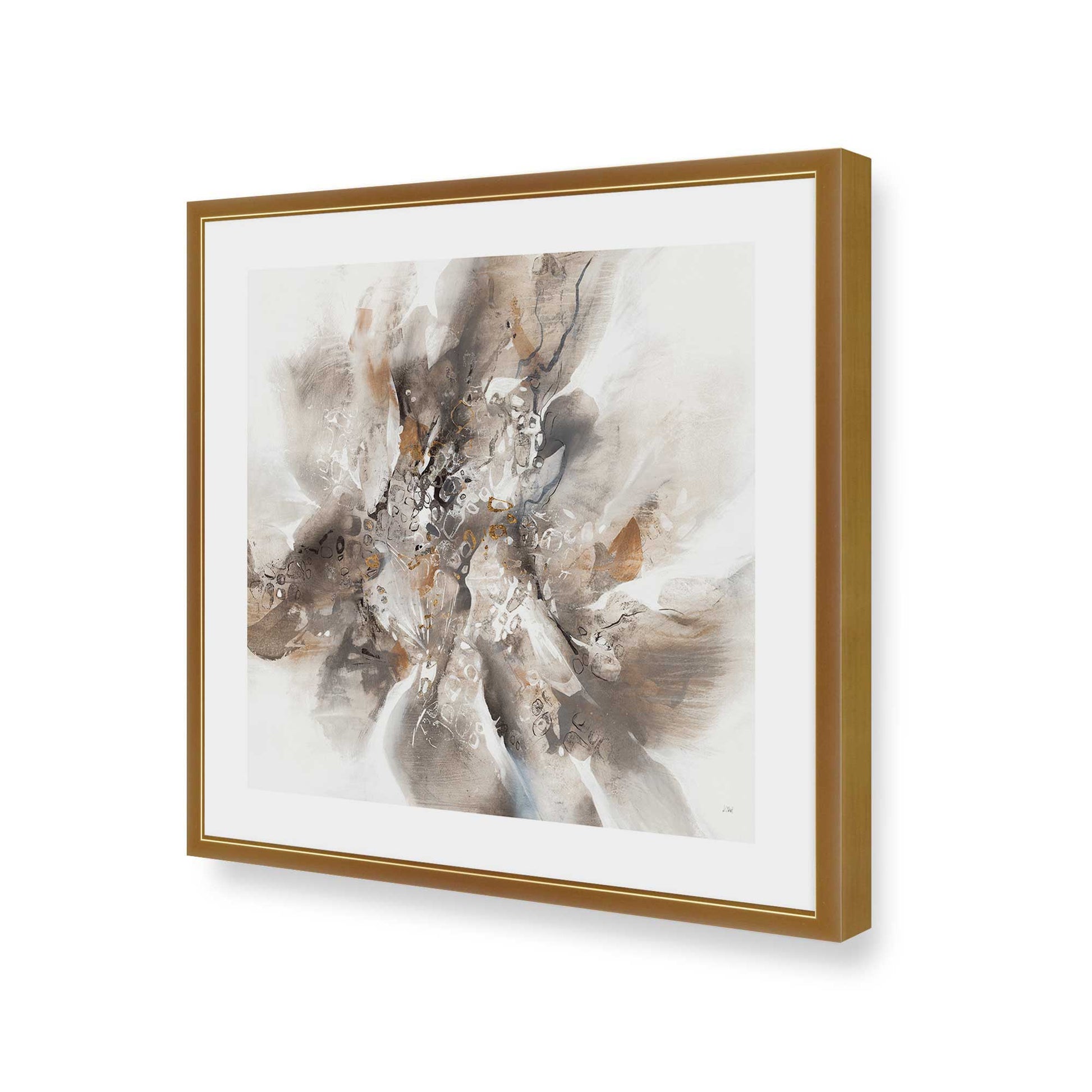[Color:Polished Gold], Picture of art in a Polished Gold frame of the corner