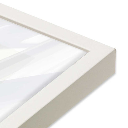 [Color:Opaque White], Picture of art in a Opaque White frame at an angle