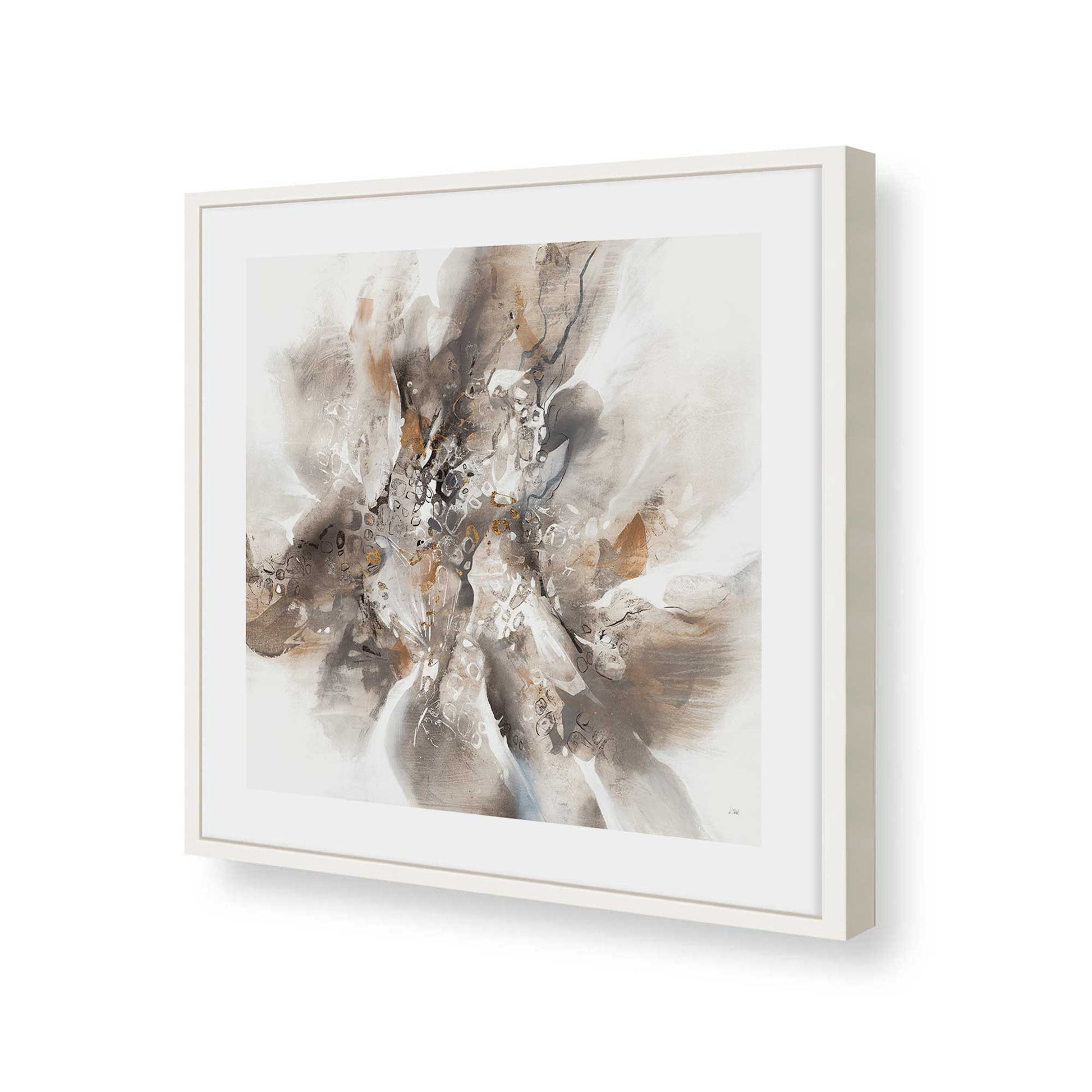 [Color:Opaque White], Picture of art in a Opaque White frame of the corner