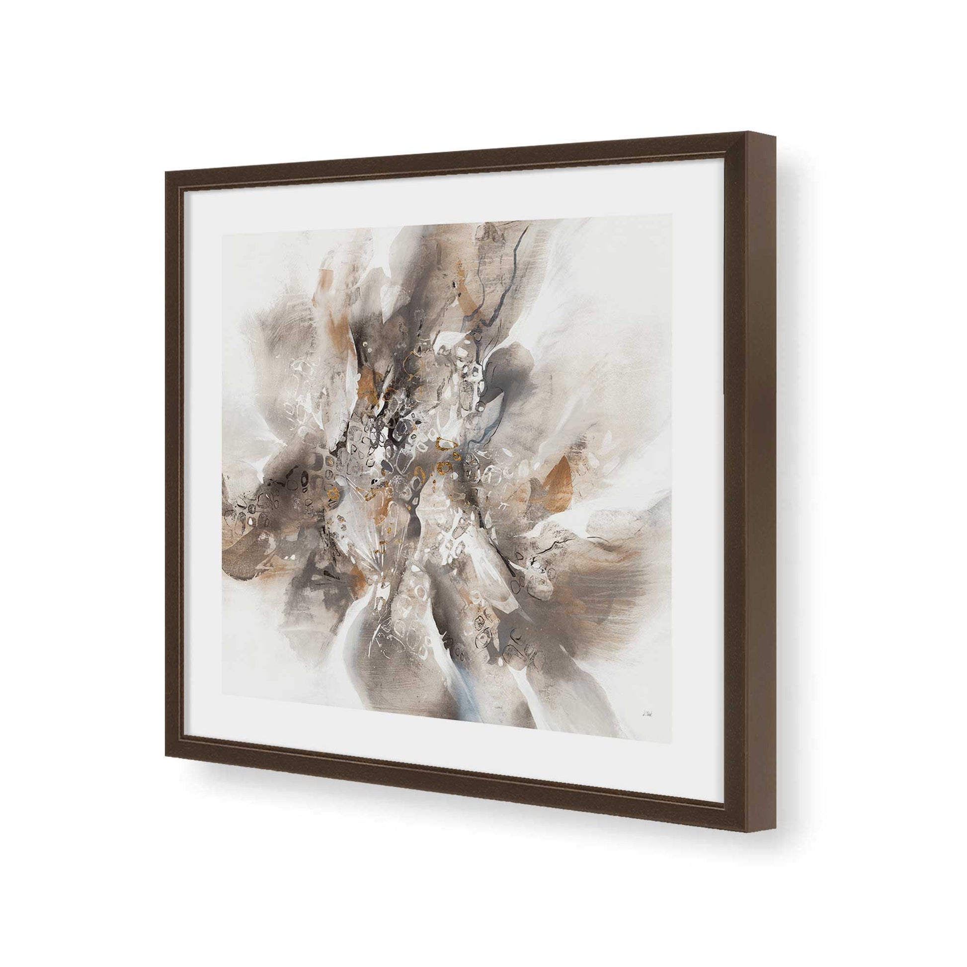 [Color:Espresso], Picture of art in a Espresso frame of the corner